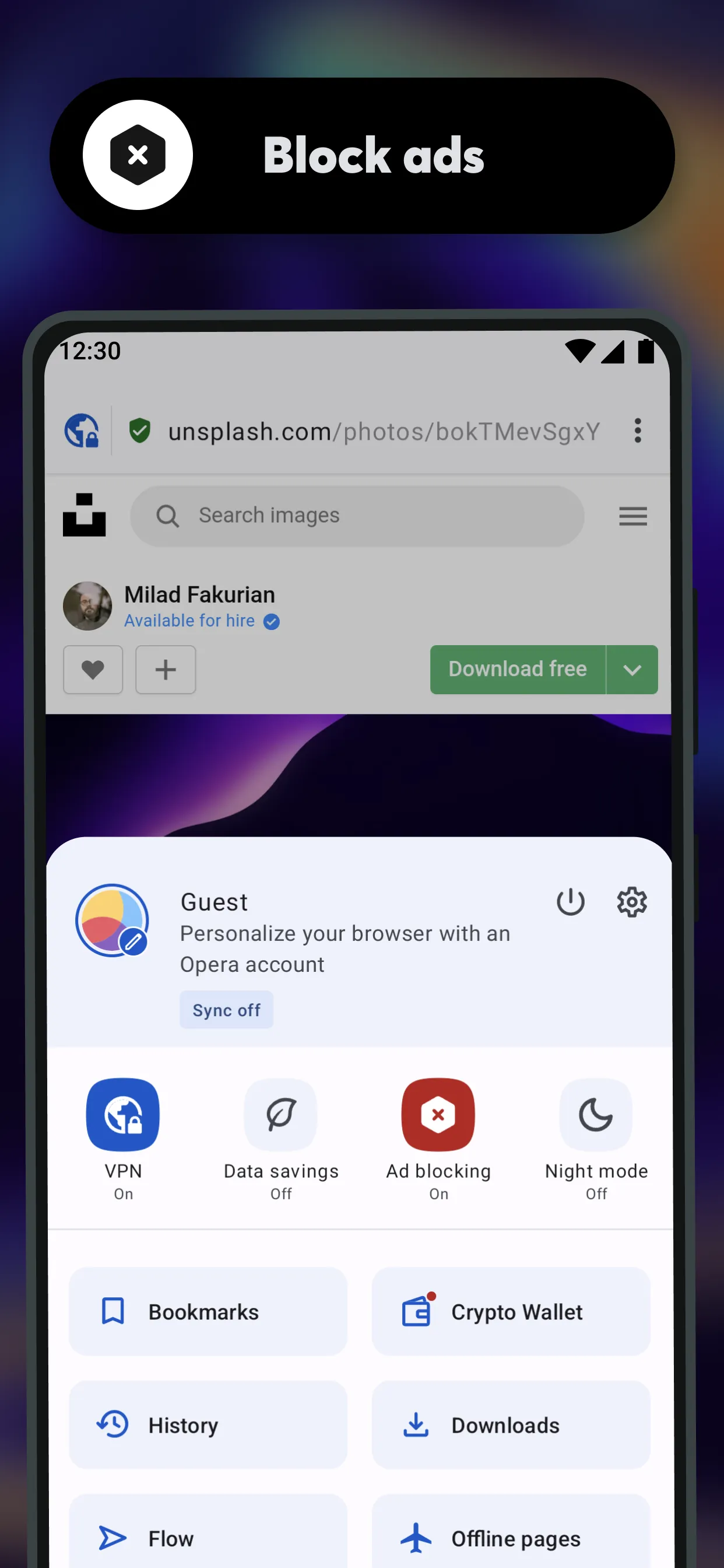 Opera browser beta with AI | Indus Appstore | Screenshot