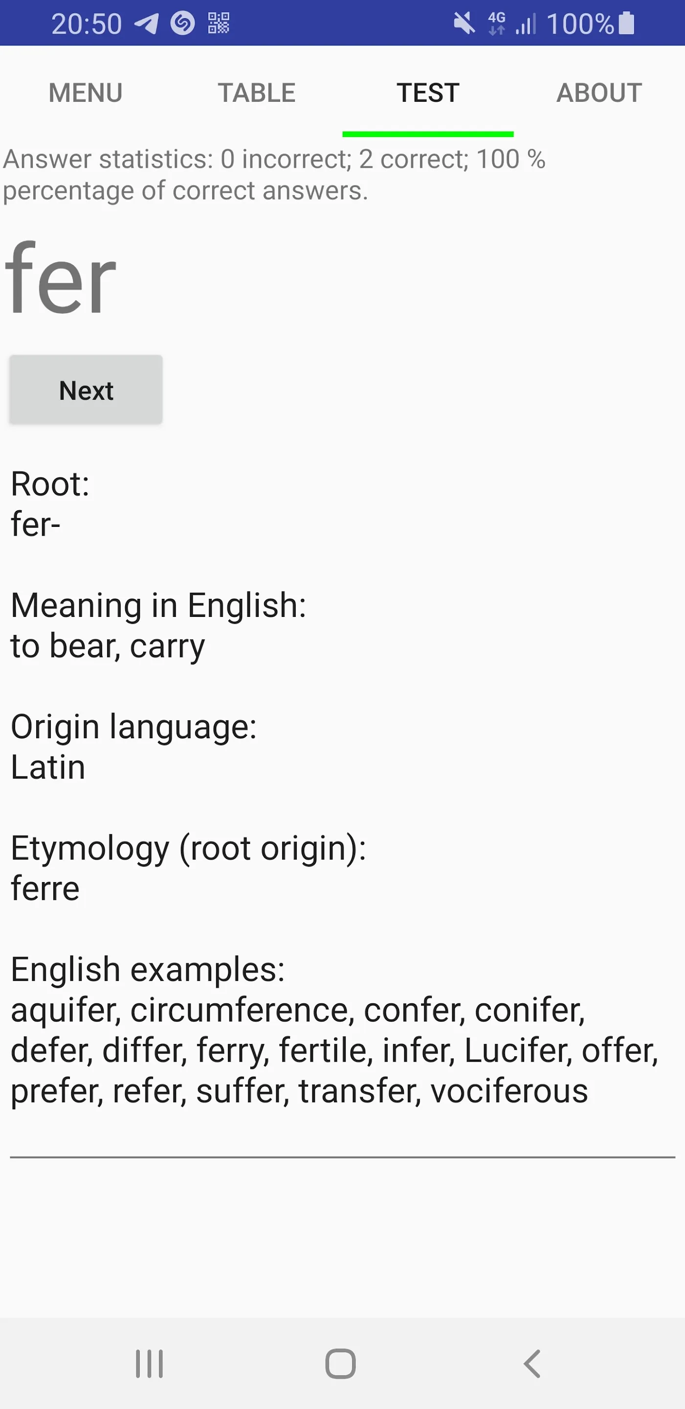 Greek and Latin roots finder | Indus Appstore | Screenshot