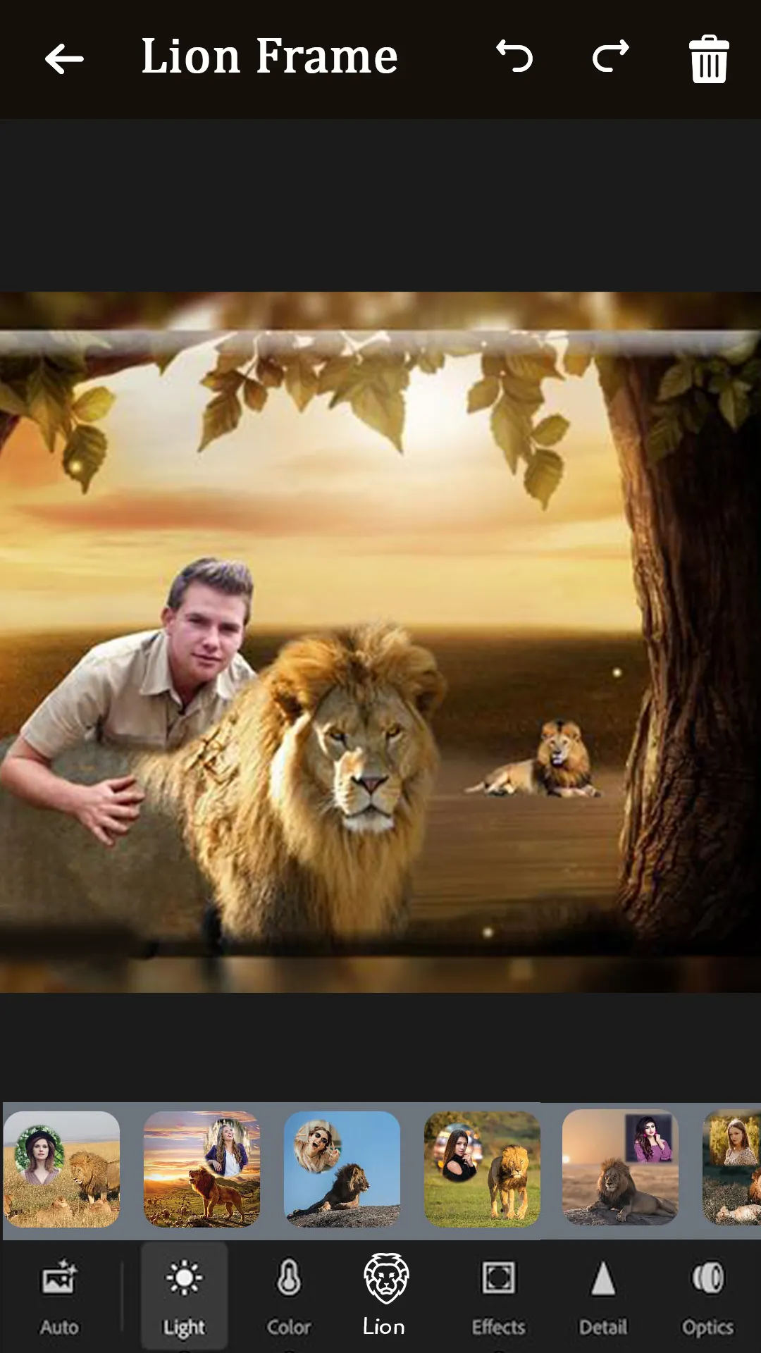 Lion Photo Editor | Indus Appstore | Screenshot