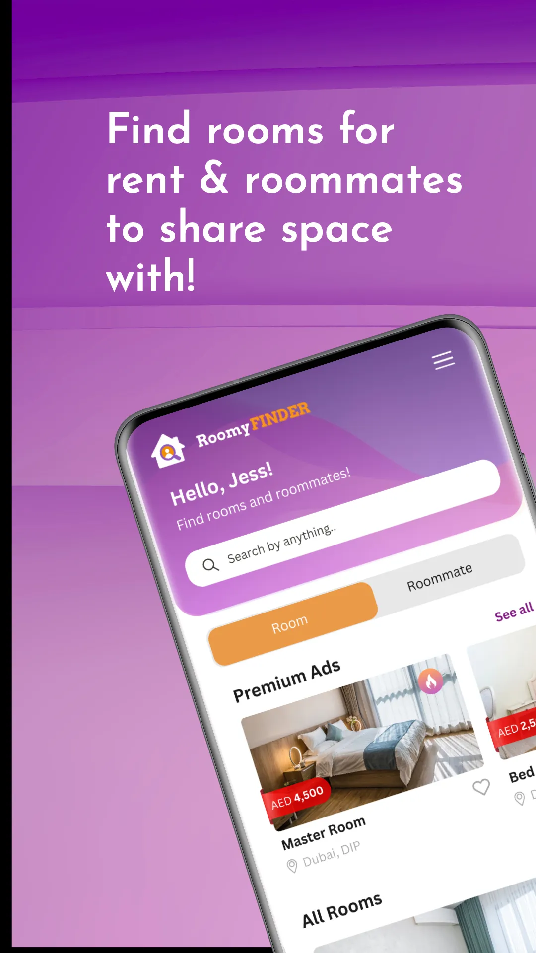 Roomy Finder | Indus Appstore | Screenshot