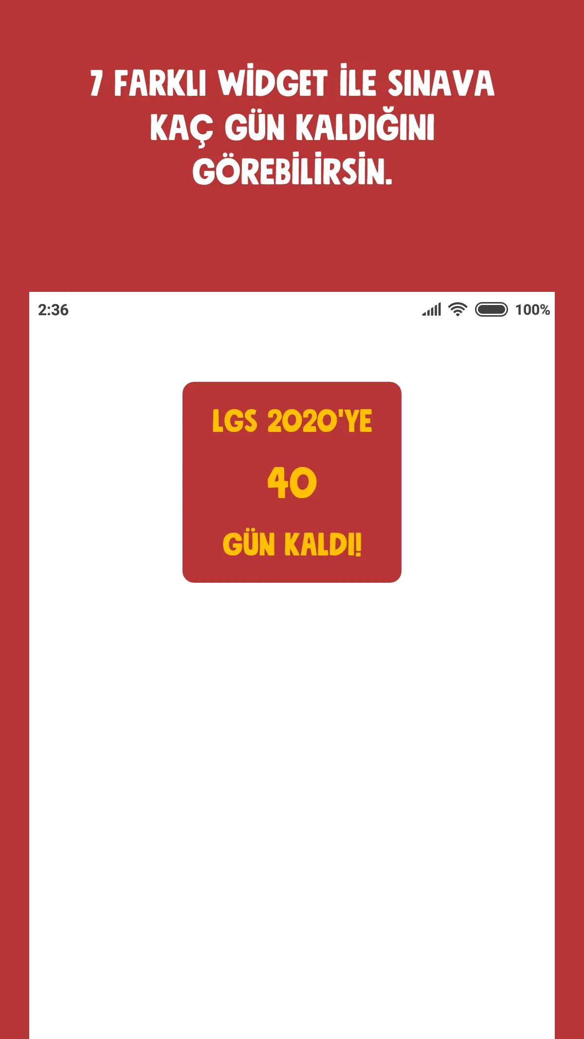 LGS Sayaç ve Widget | Indus Appstore | Screenshot