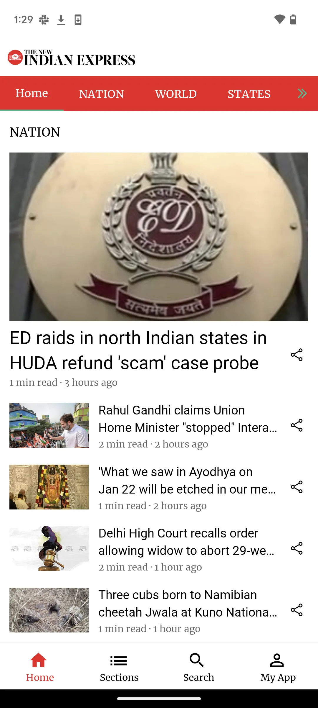 The New Indian Express | Indus Appstore | Screenshot