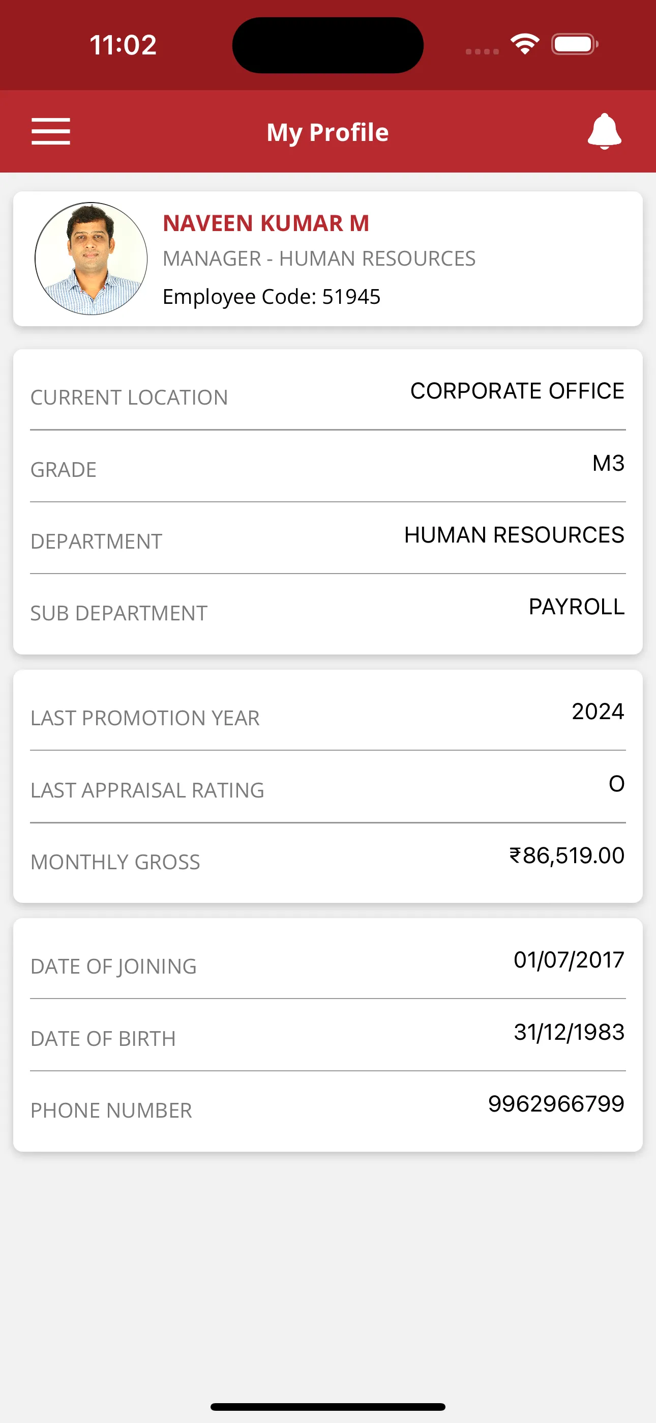 GRT Employee App | Indus Appstore | Screenshot