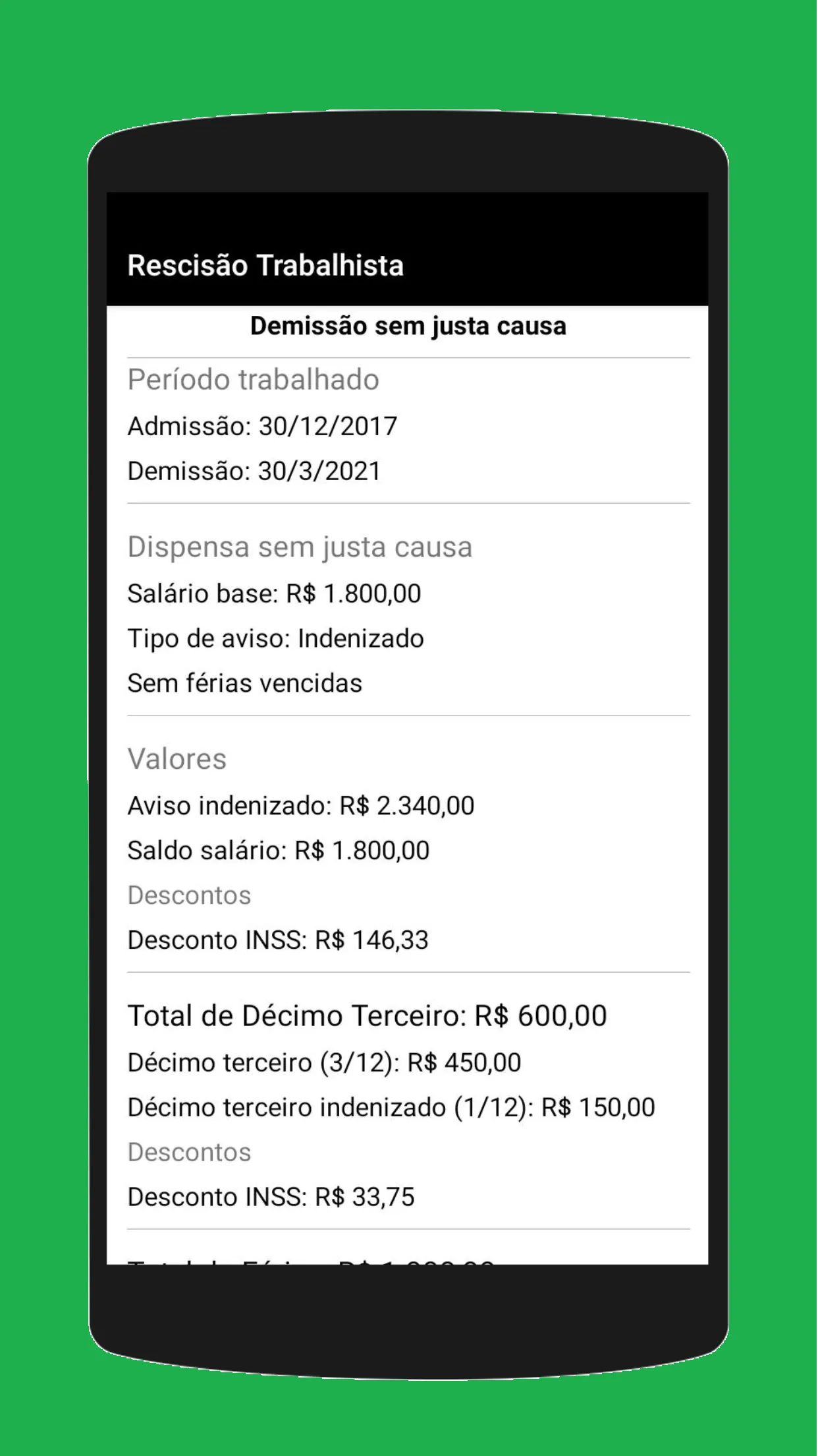 Rescisão Trabalhista | Indus Appstore | Screenshot