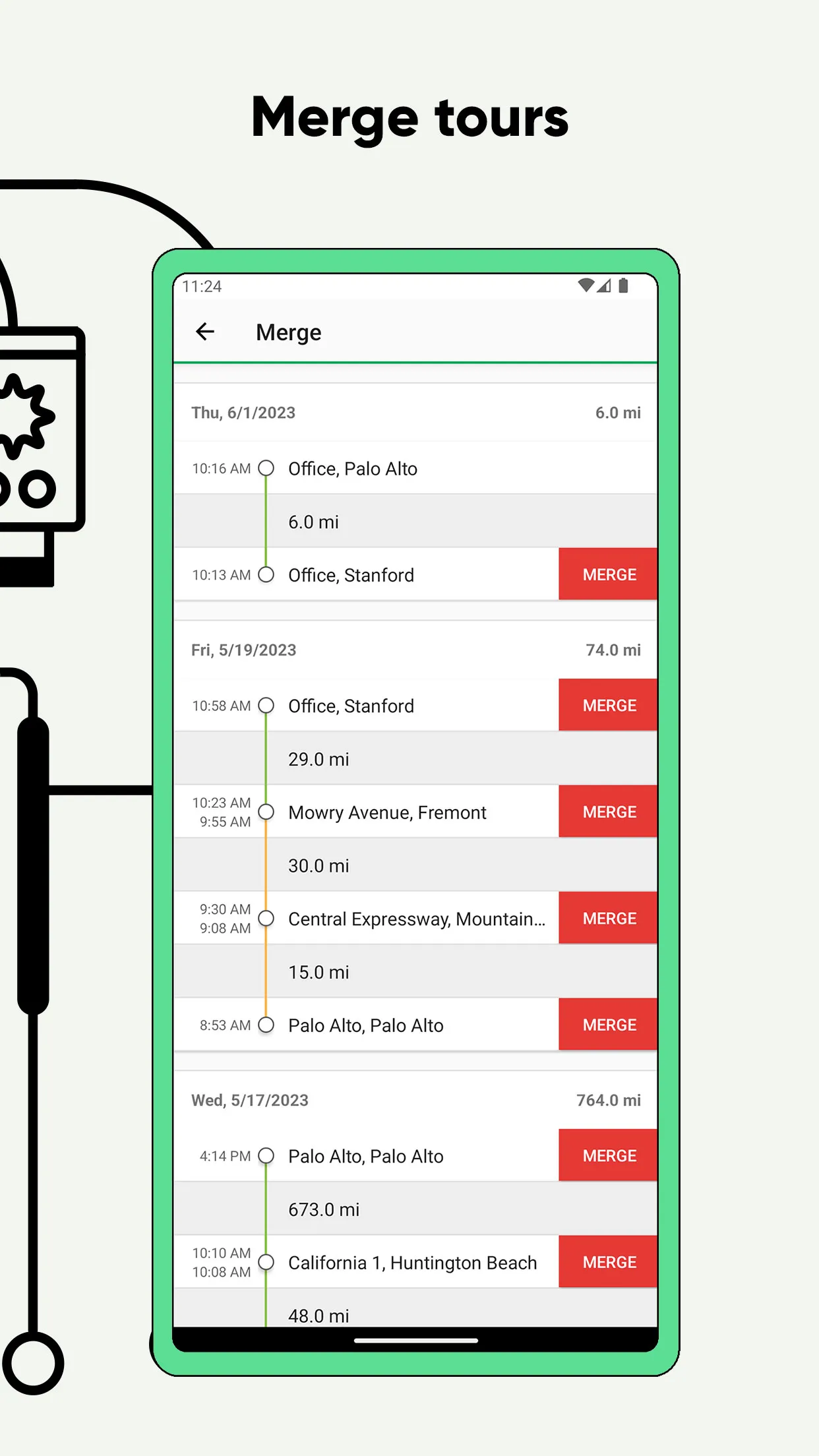 tour - Automatic Mileage Log | Indus Appstore | Screenshot