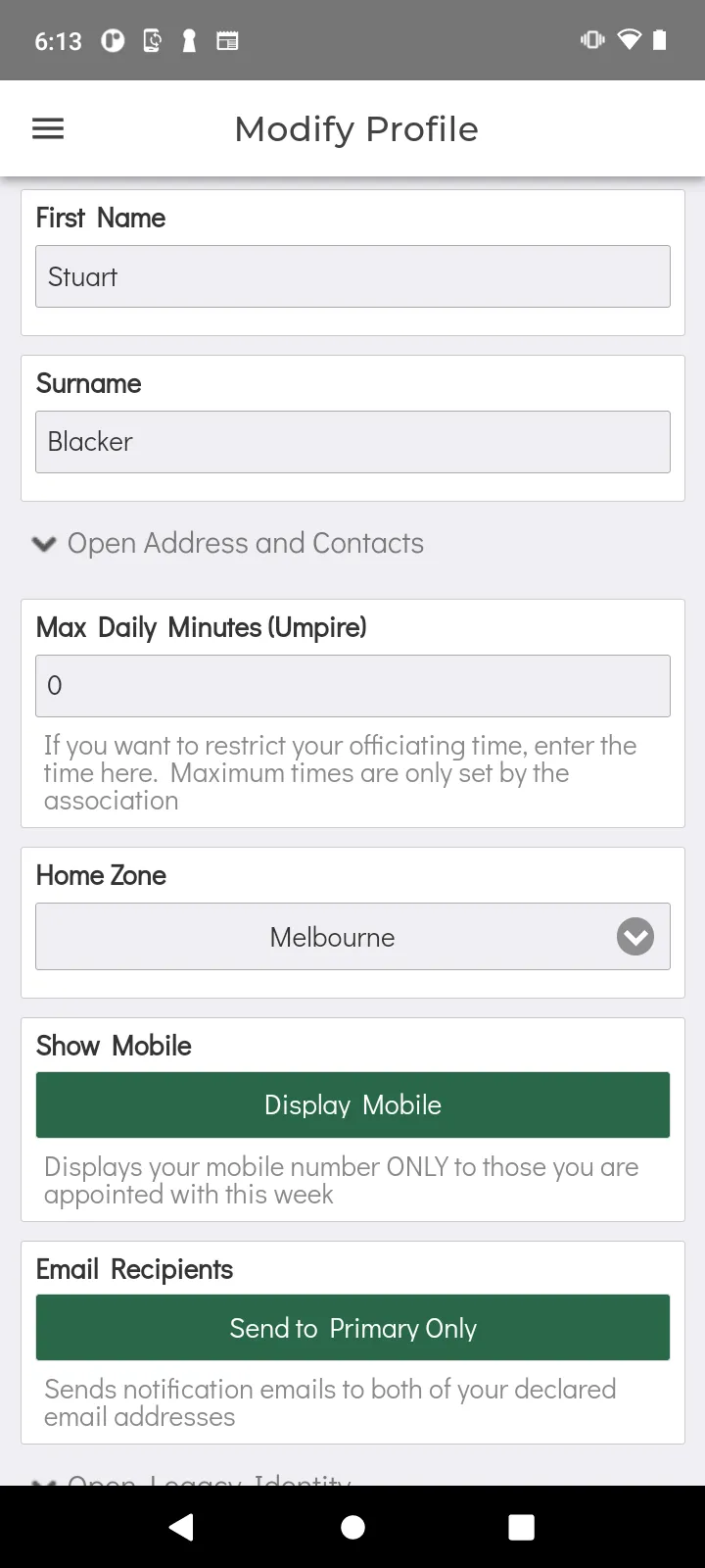 MatchRef | Indus Appstore | Screenshot