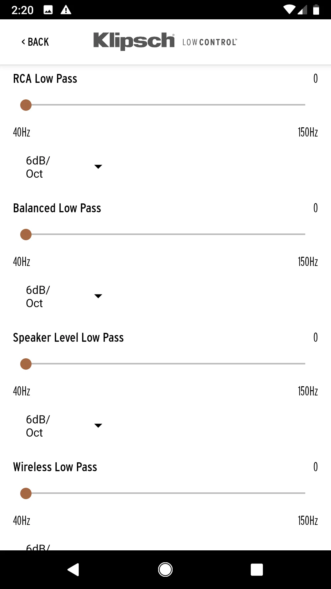 Klipsch LowControl | Indus Appstore | Screenshot