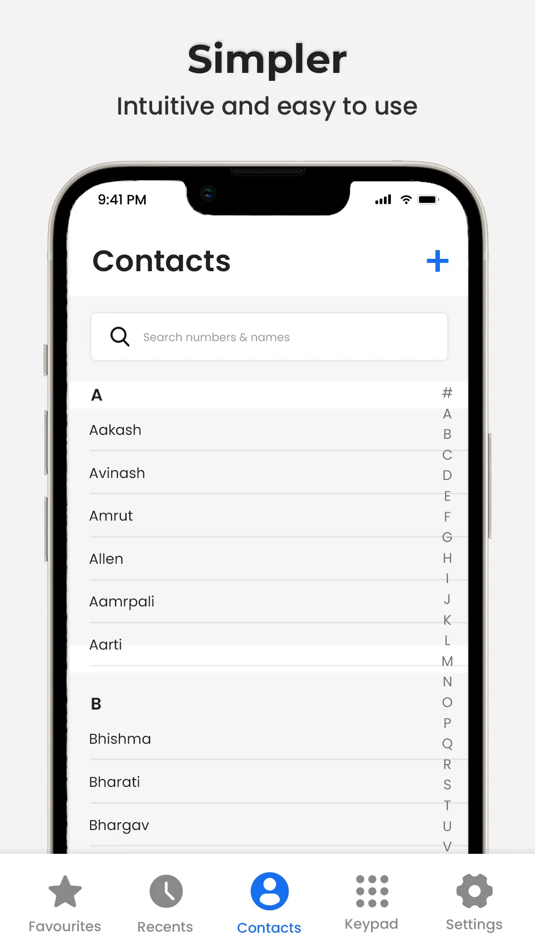 Contacts | Indus Appstore | Screenshot