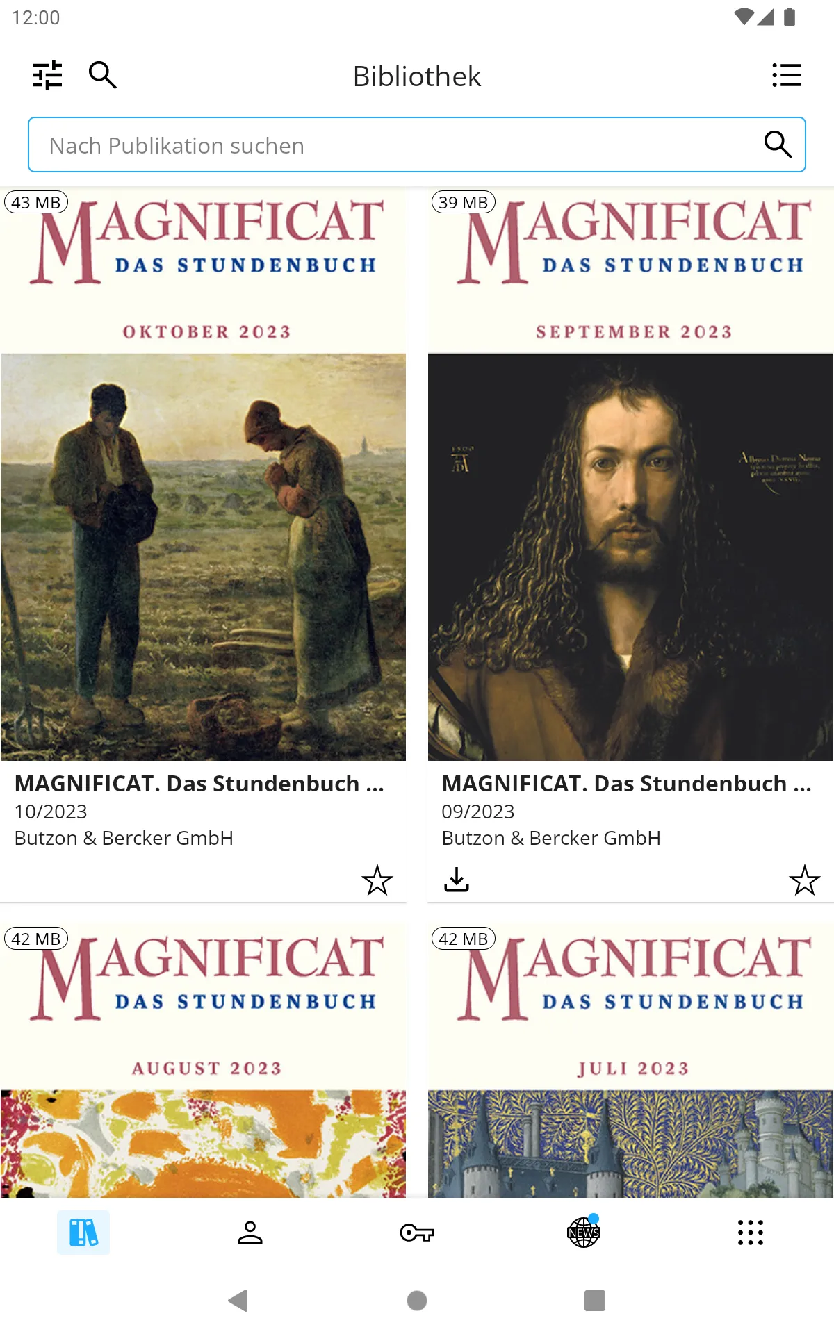 MAGNIFICAT (deutsche Ausgabe) | Indus Appstore | Screenshot