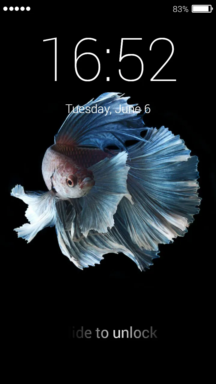 Betta Fish Lock Screen | Indus Appstore | Screenshot