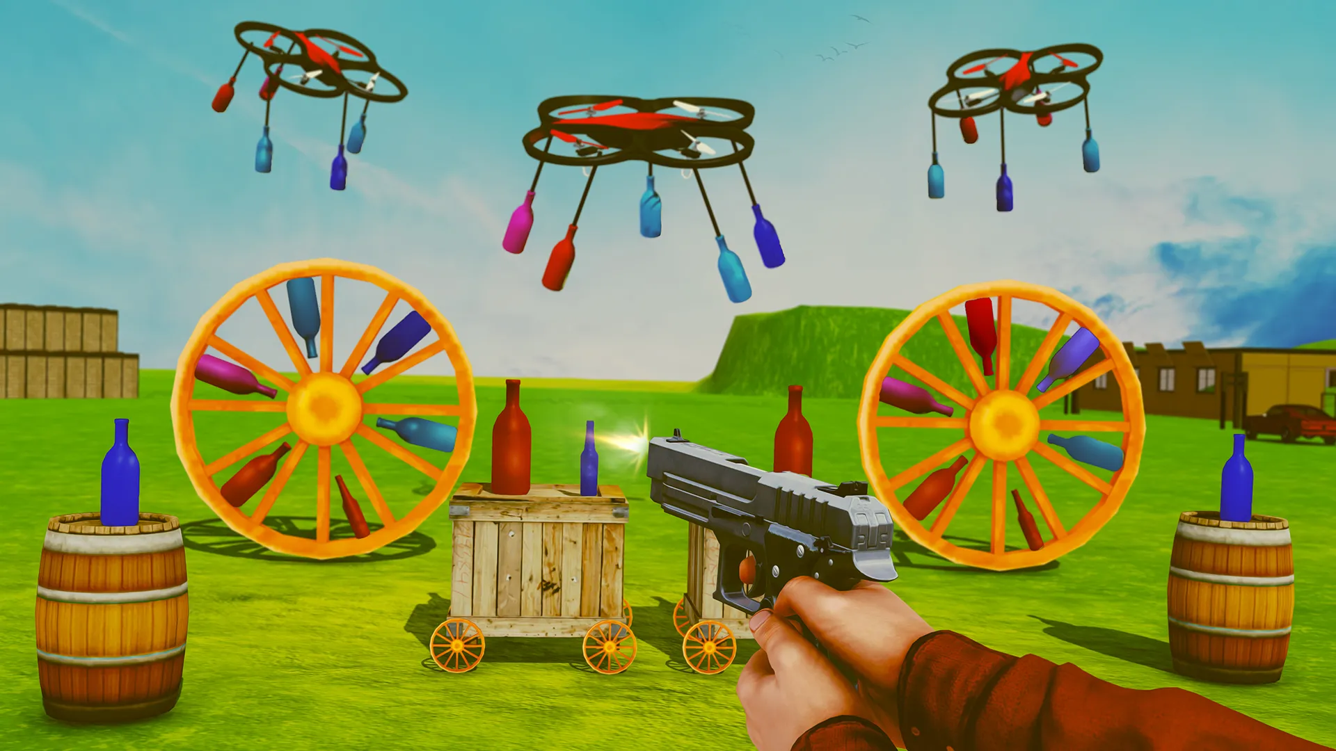 Bottle Shooting Gun Games | Indus Appstore | Screenshot