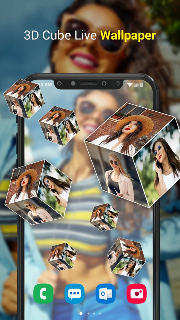 Photo 3D Cube Live Wallpaper | Indus Appstore | Screenshot