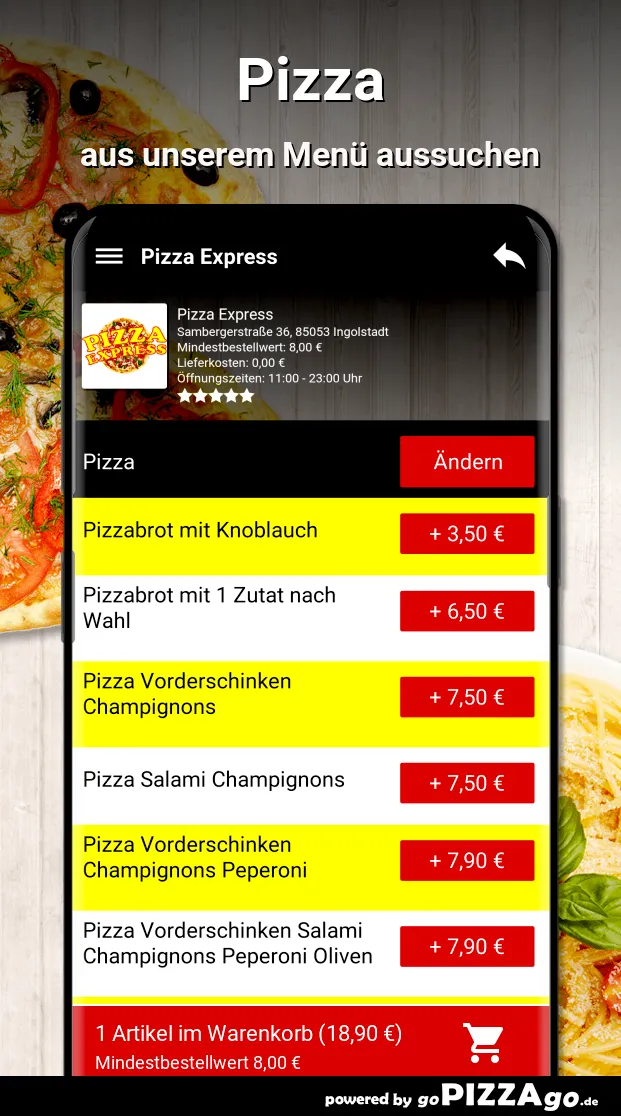 Pizza Express Ingolstadt | Indus Appstore | Screenshot