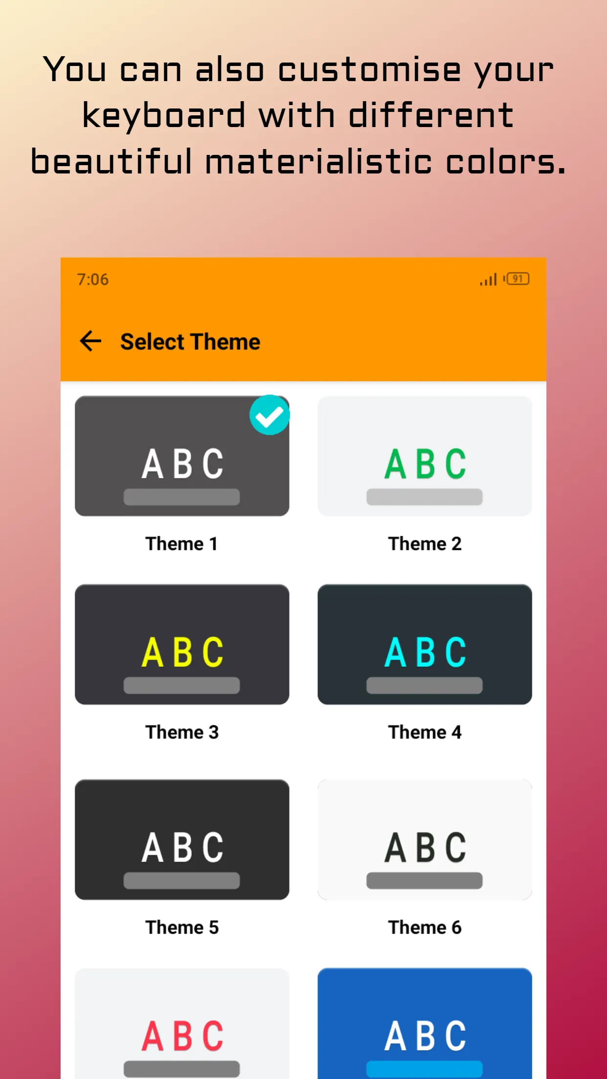 English Keyboard Themes | Indus Appstore | Screenshot