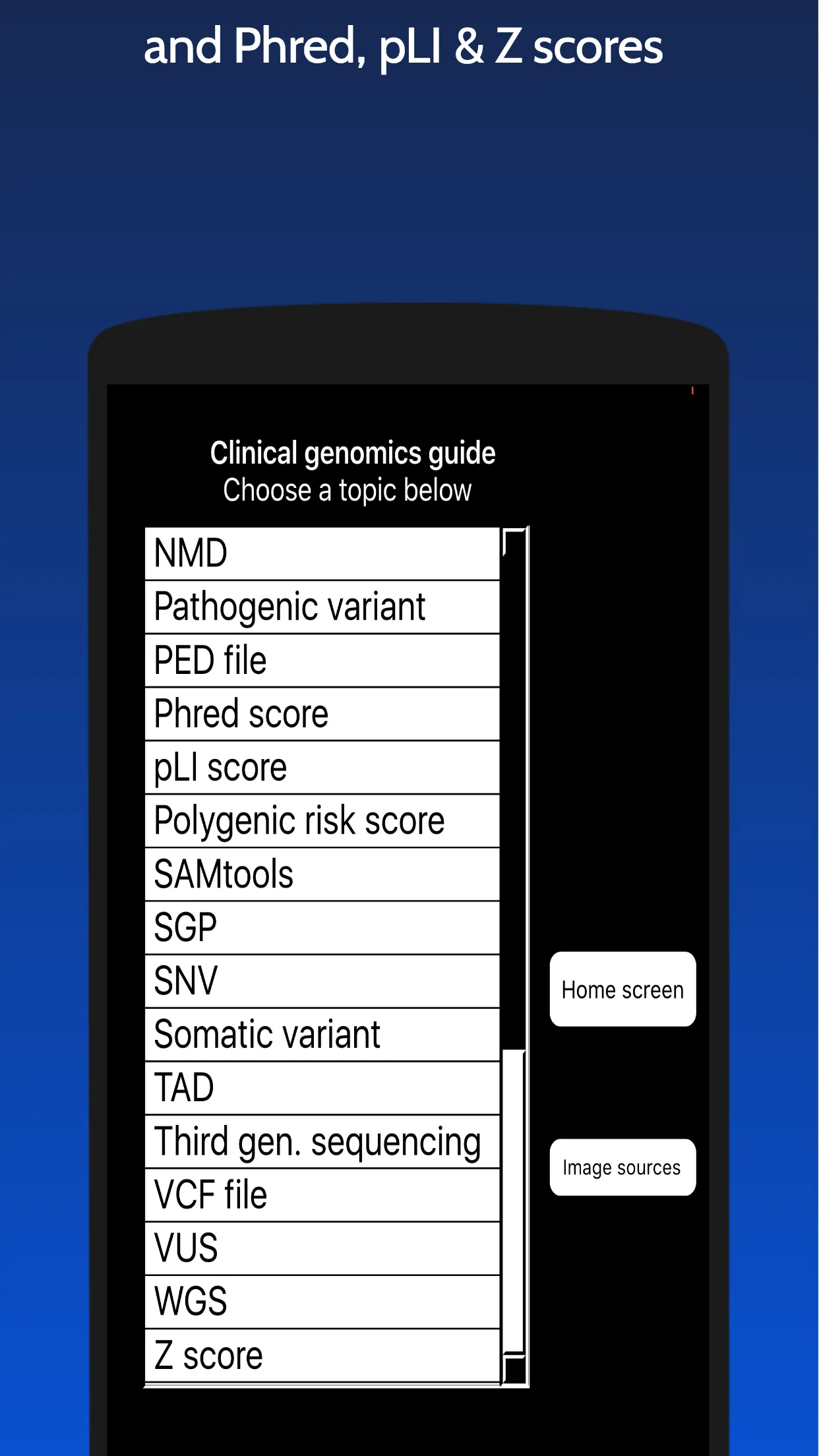 Clinical Genomics Guide | Indus Appstore | Screenshot