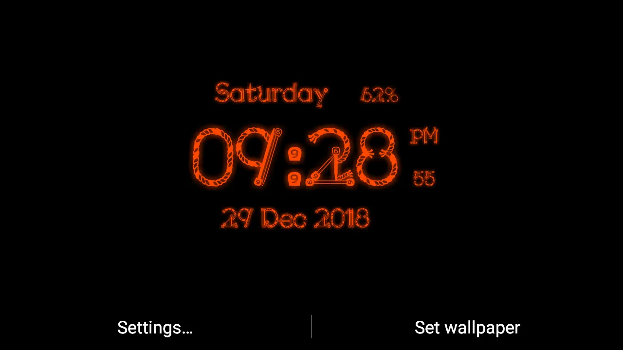 Digital Clock Live Wallpaper | Indus Appstore | Screenshot