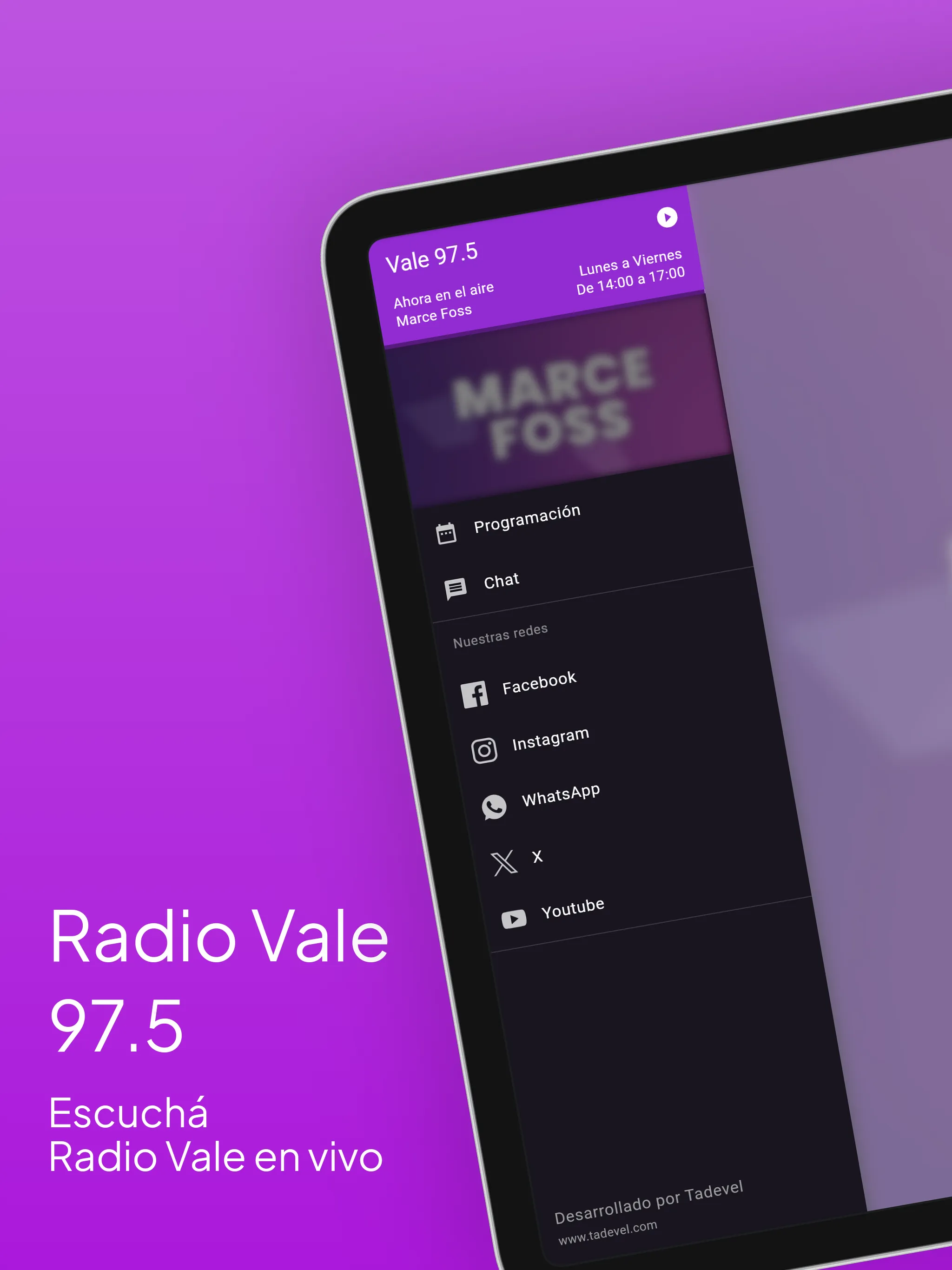 Vale 97.5 | Indus Appstore | Screenshot