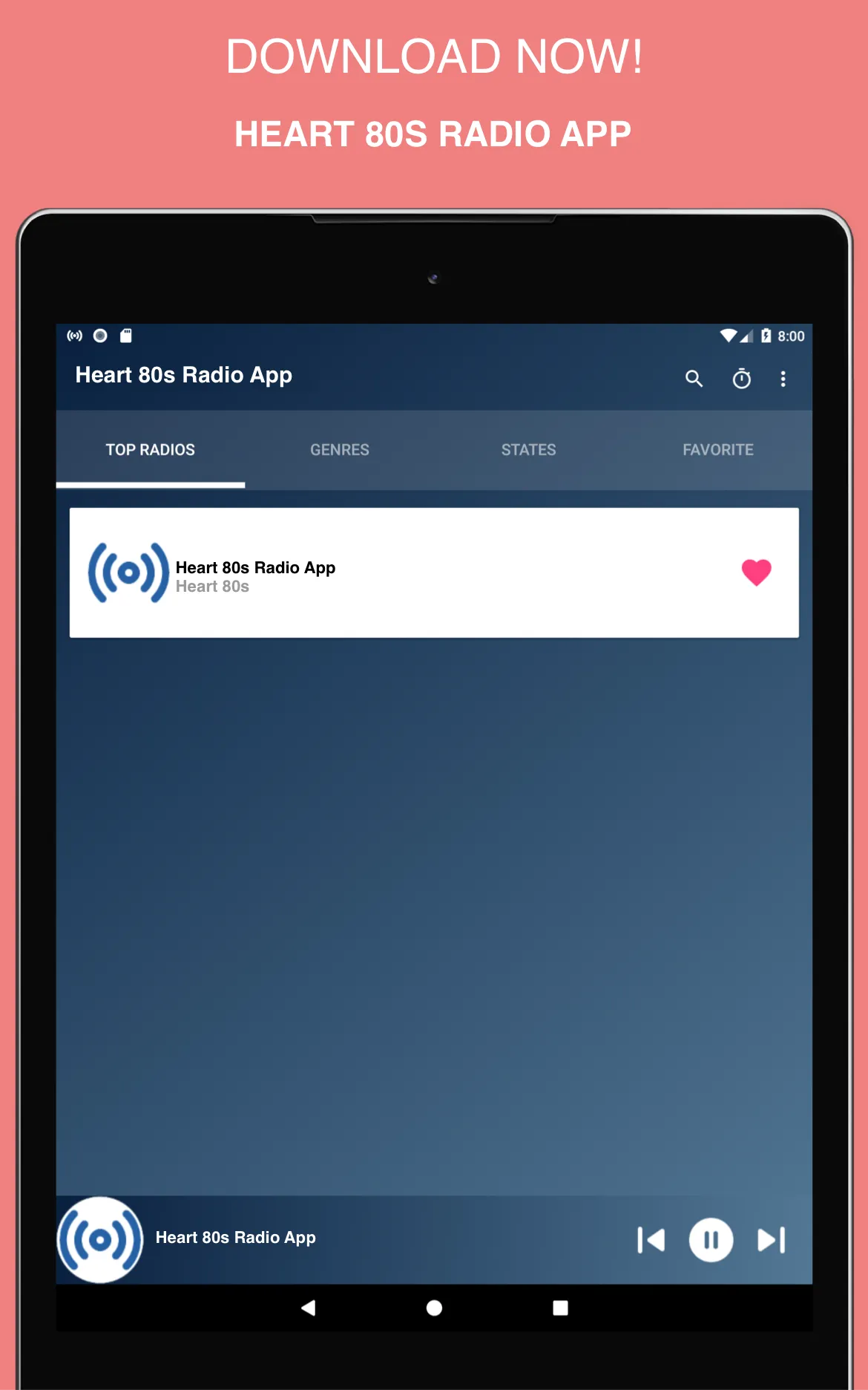 Heart 80s Radio App UK | Indus Appstore | Screenshot