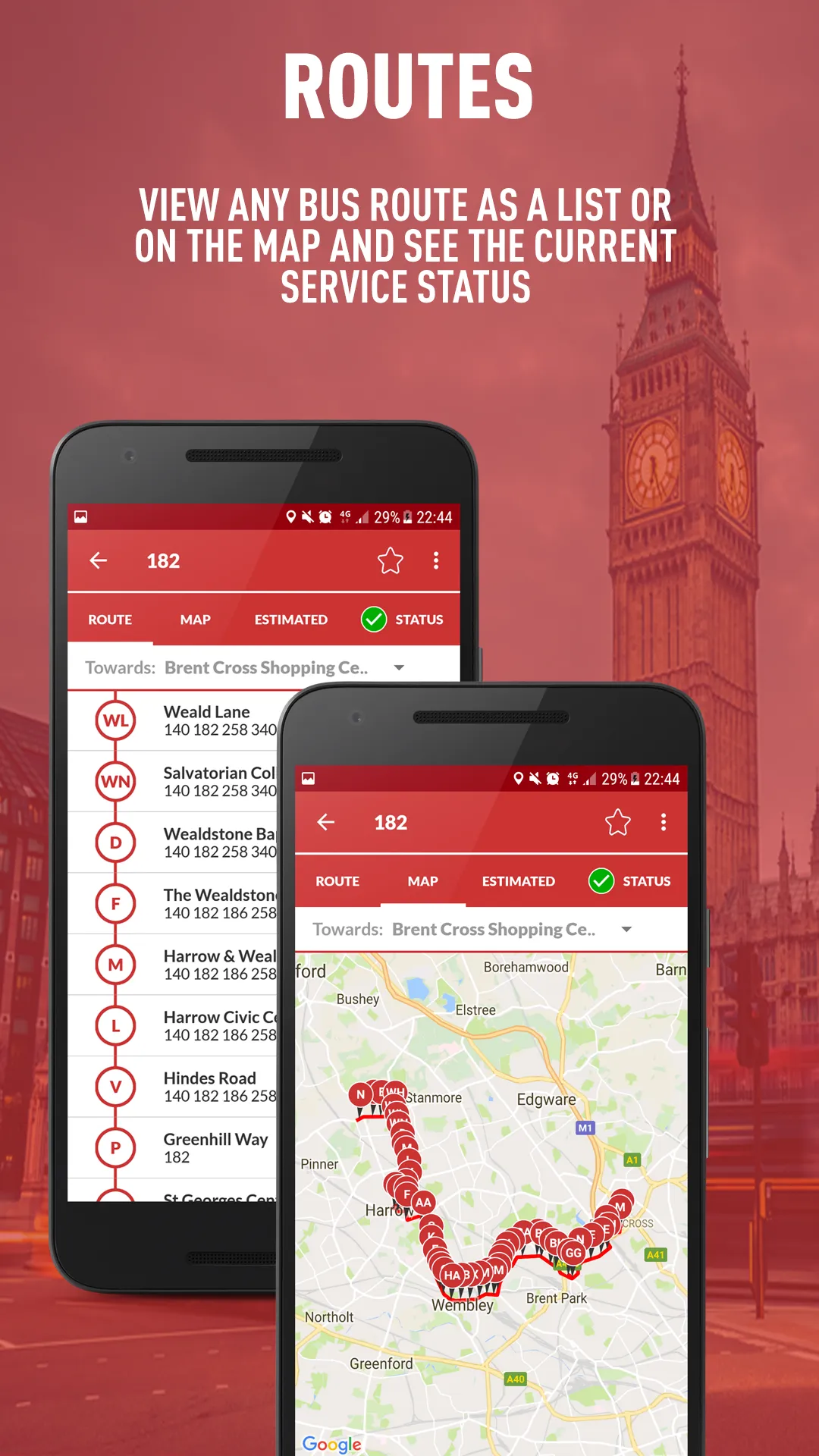 London Live Bus Times | Indus Appstore | Screenshot