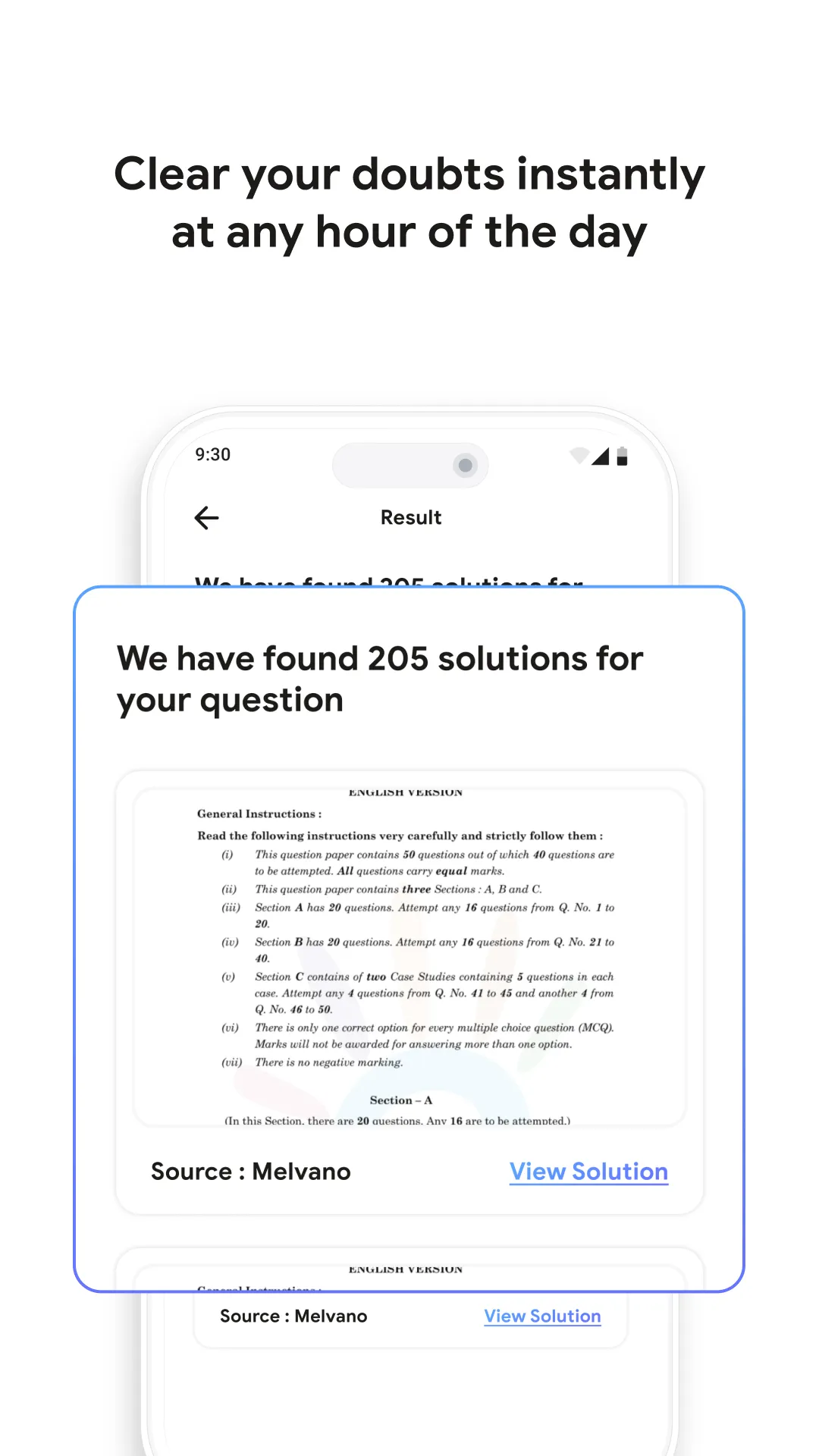 Melvano: Crack exam with ease! | Indus Appstore | Screenshot