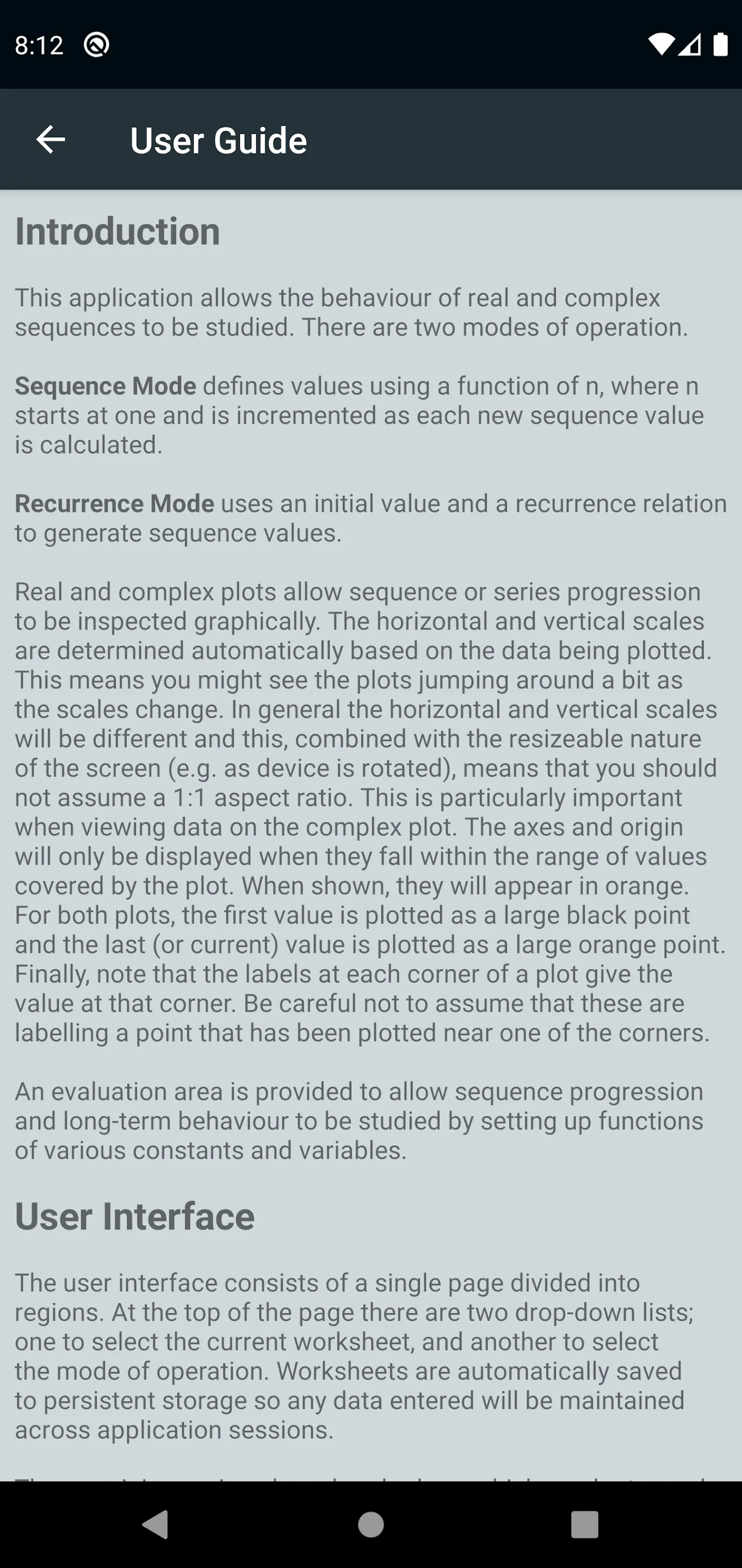 Complex Sequence Calculator | Indus Appstore | Screenshot