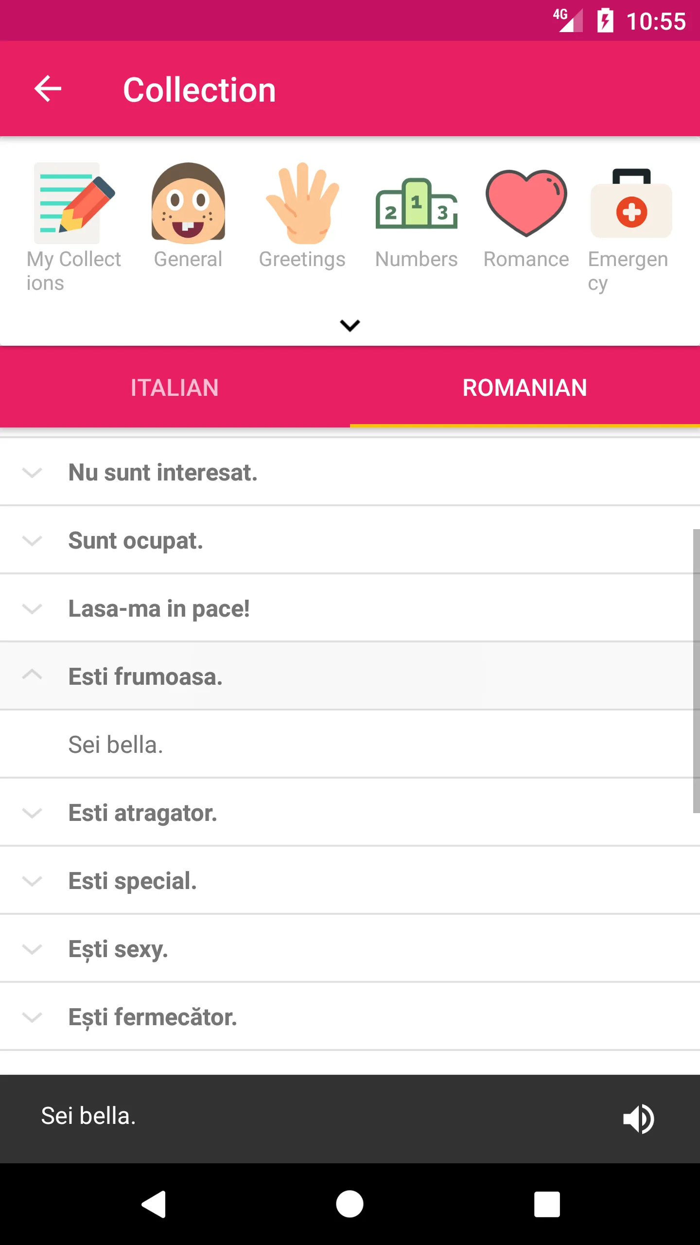 Italian Romanian Dictionary | Indus Appstore | Screenshot