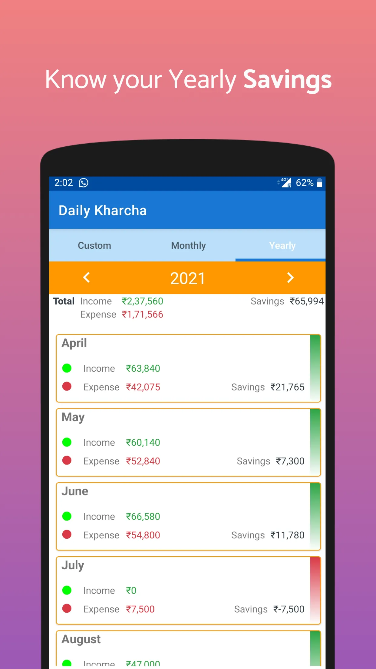 Daily Kharcha: Expense Tracker | Indus Appstore | Screenshot