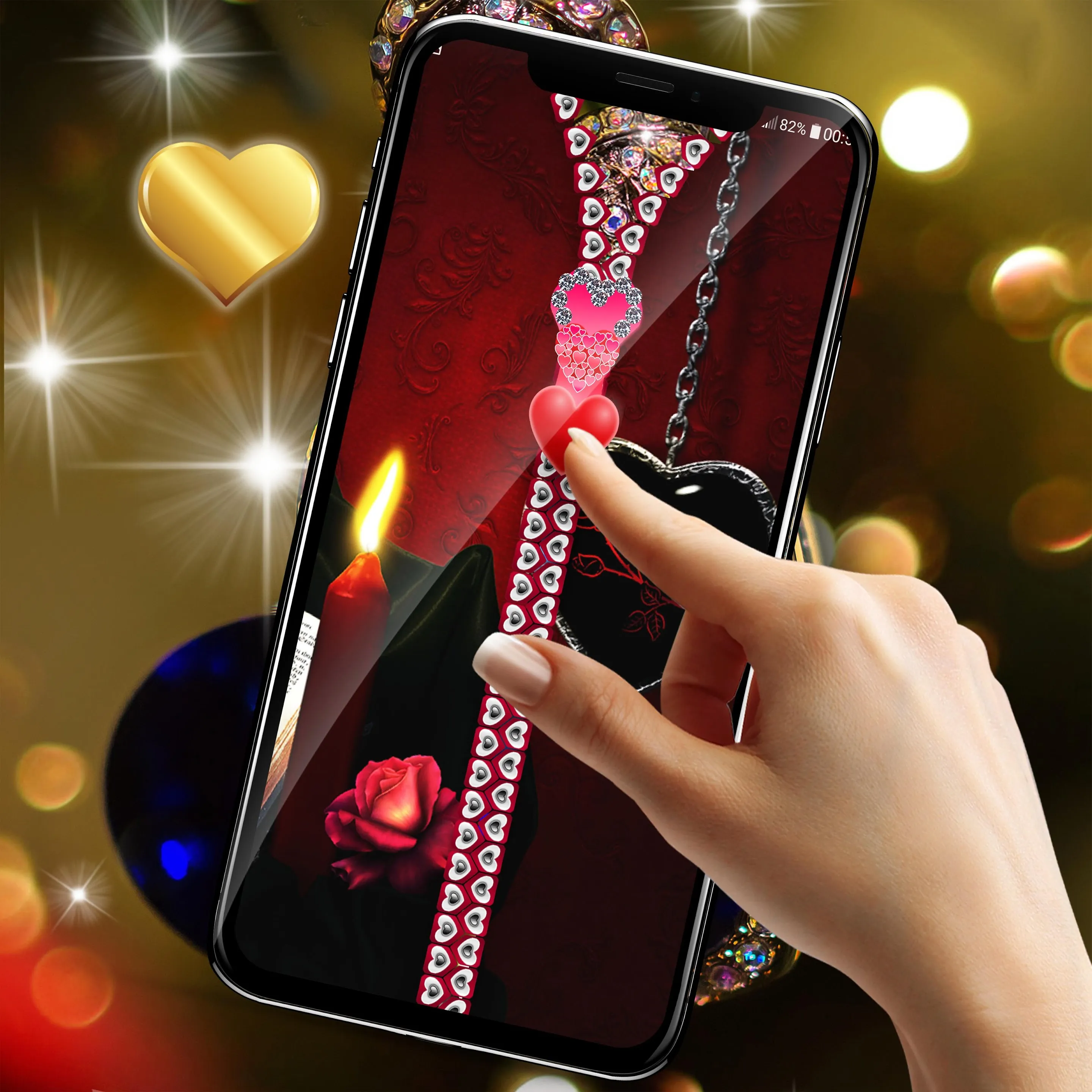 Valentines day zipper locker | Indus Appstore | Screenshot