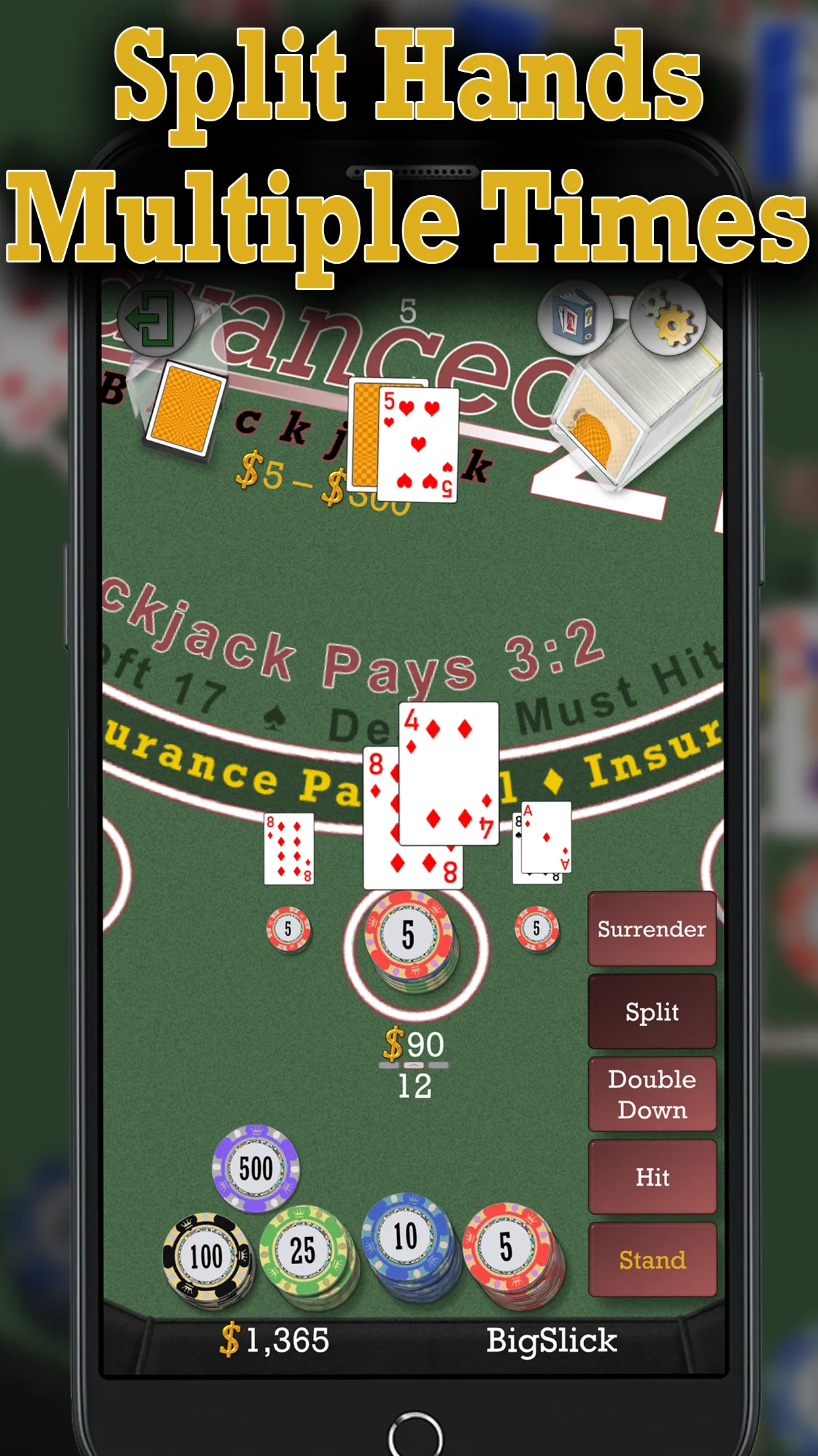 Advanced 21 Blackjack | Indus Appstore | Screenshot