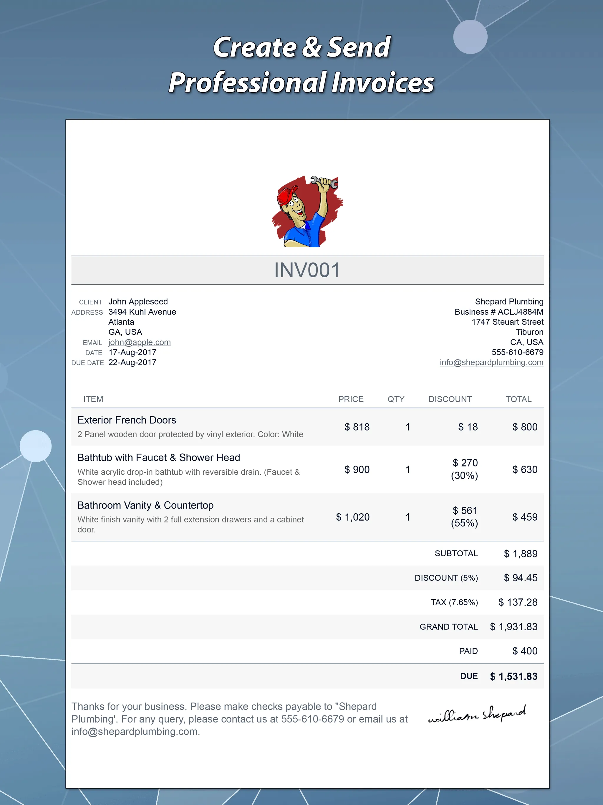 Invoice & Estimate Maker | Indus Appstore | Screenshot