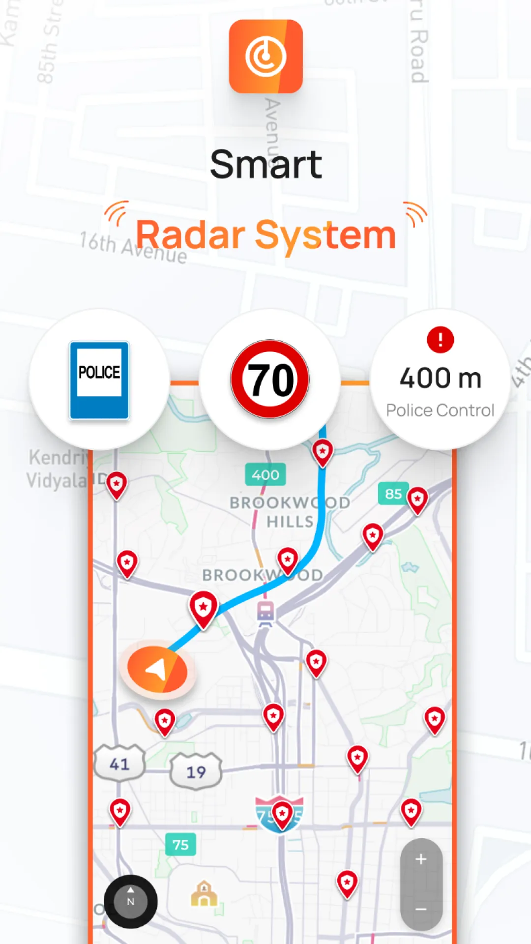 Radar, HUD, Map, Speed Camera | Indus Appstore | Screenshot