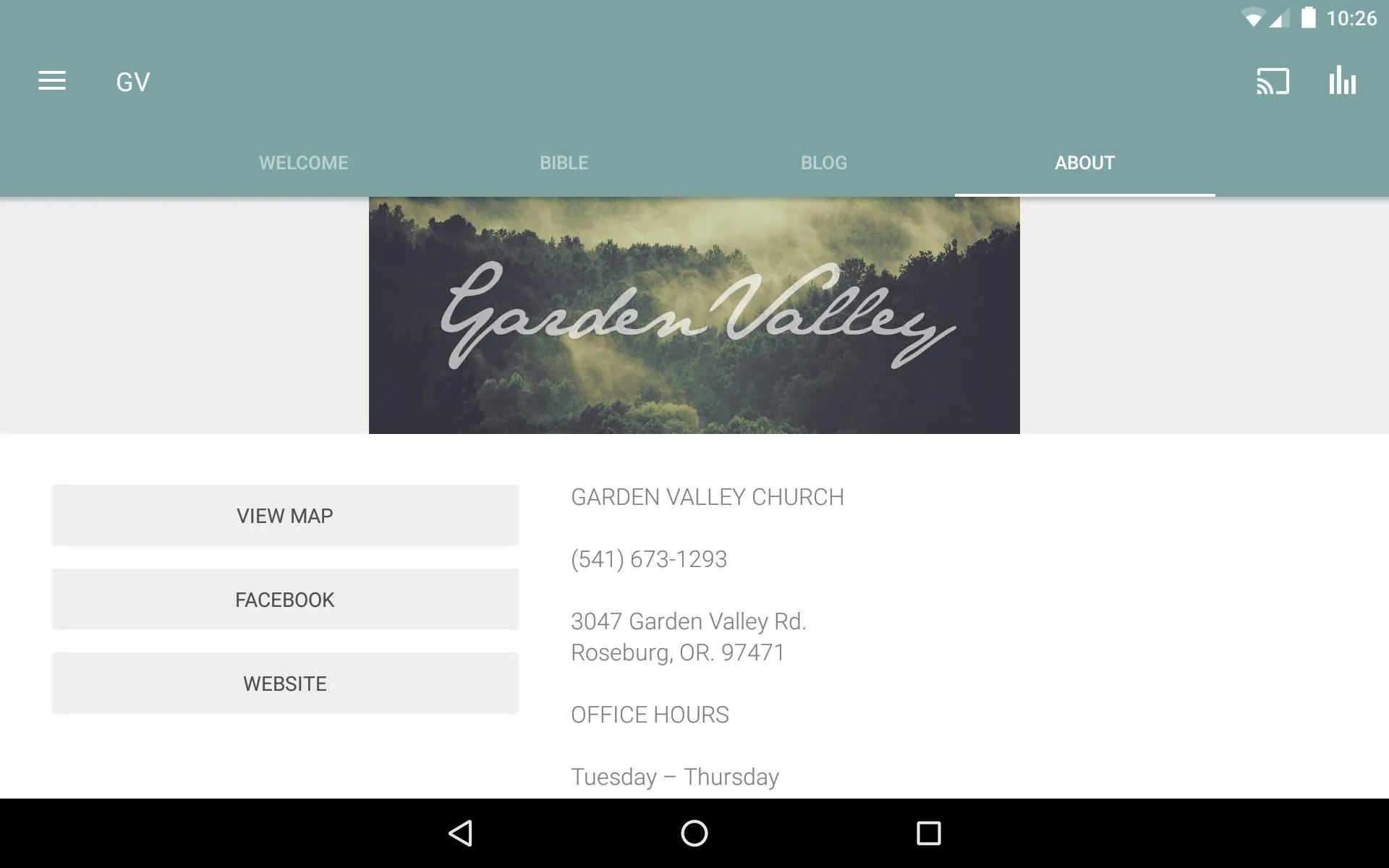 Garden Valley Church | Indus Appstore | Screenshot