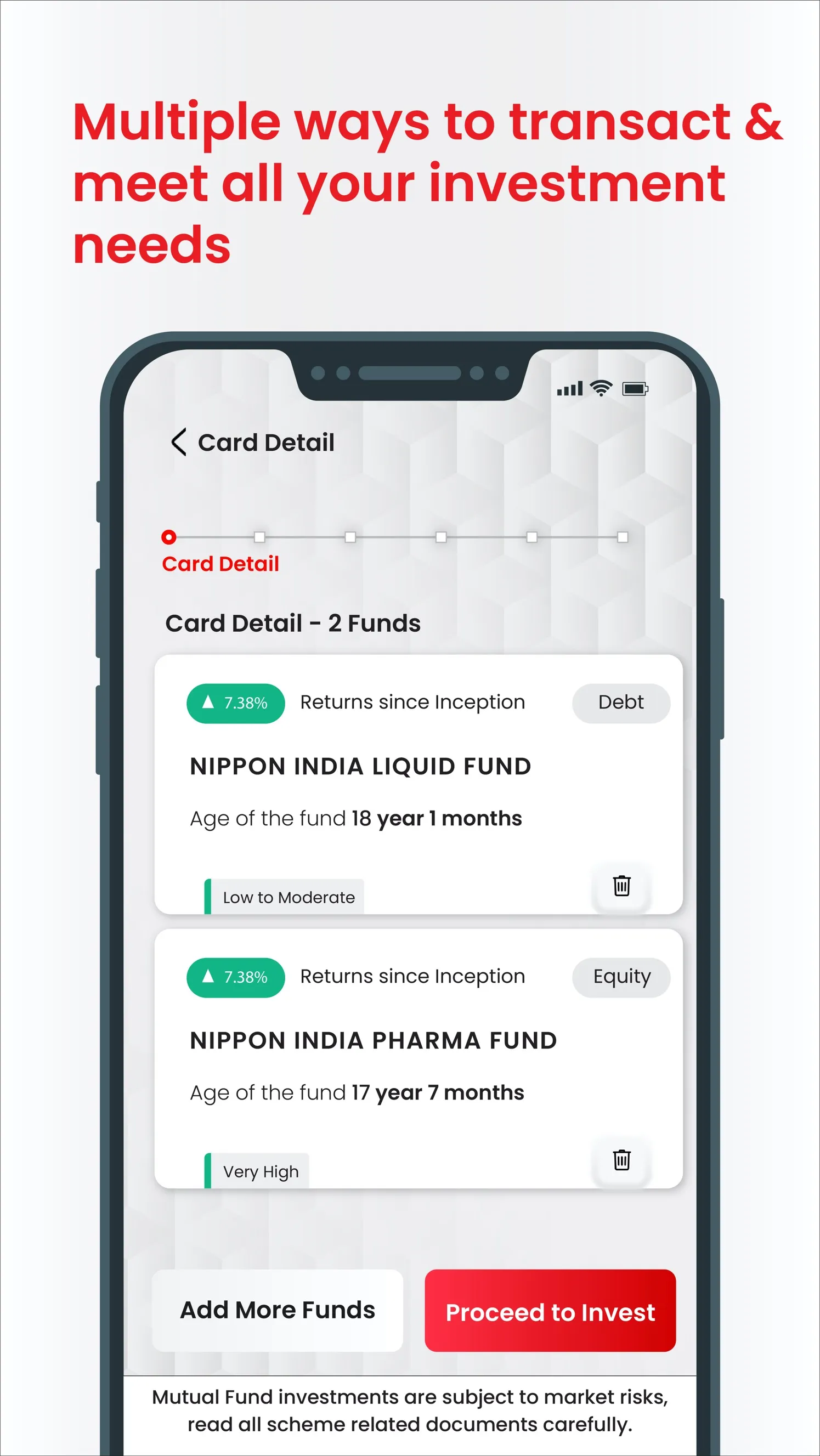 Nippon India Mutual Fund | Indus Appstore | Screenshot