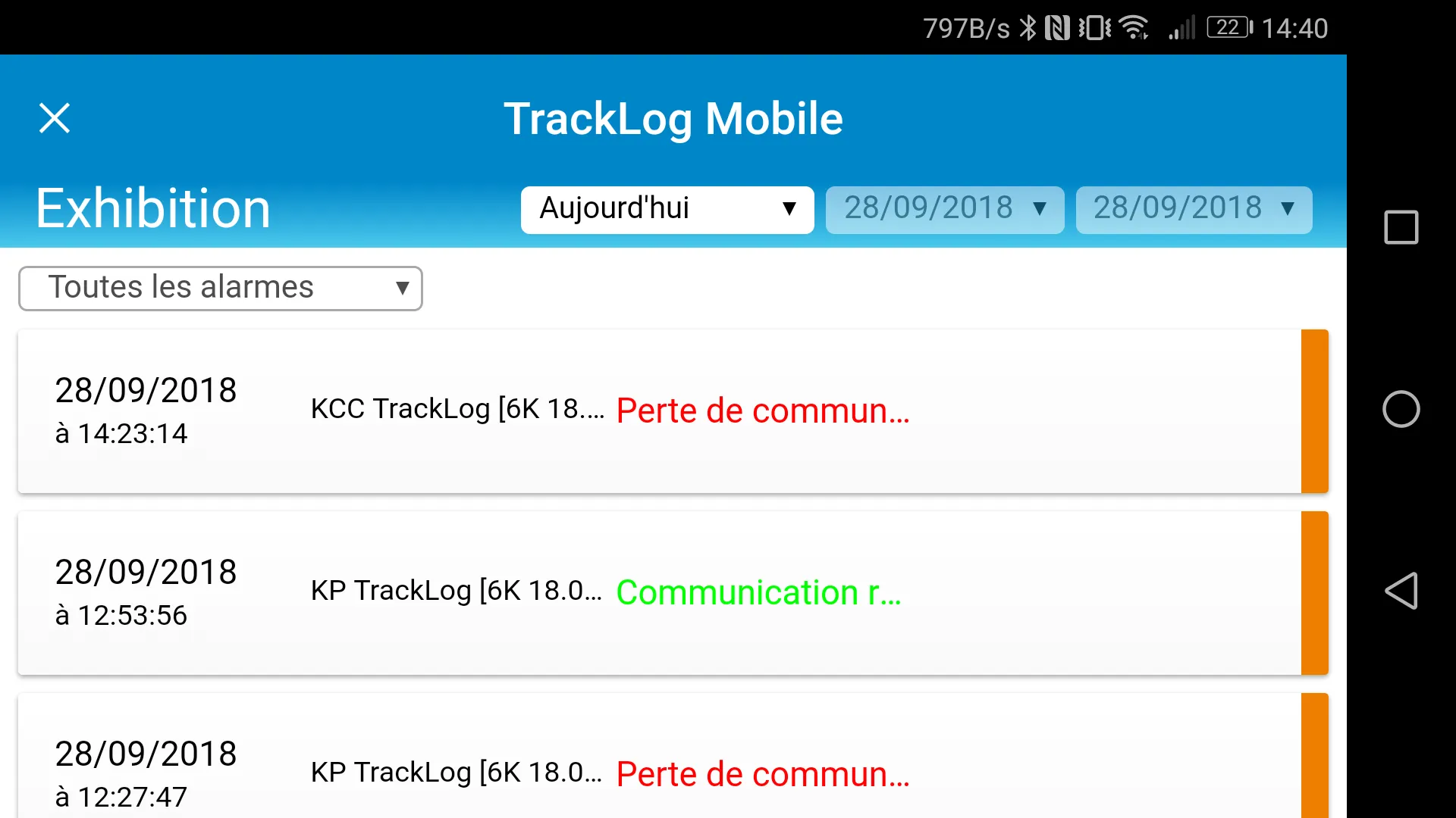 Sauermann TrackLog Mobile | Indus Appstore | Screenshot