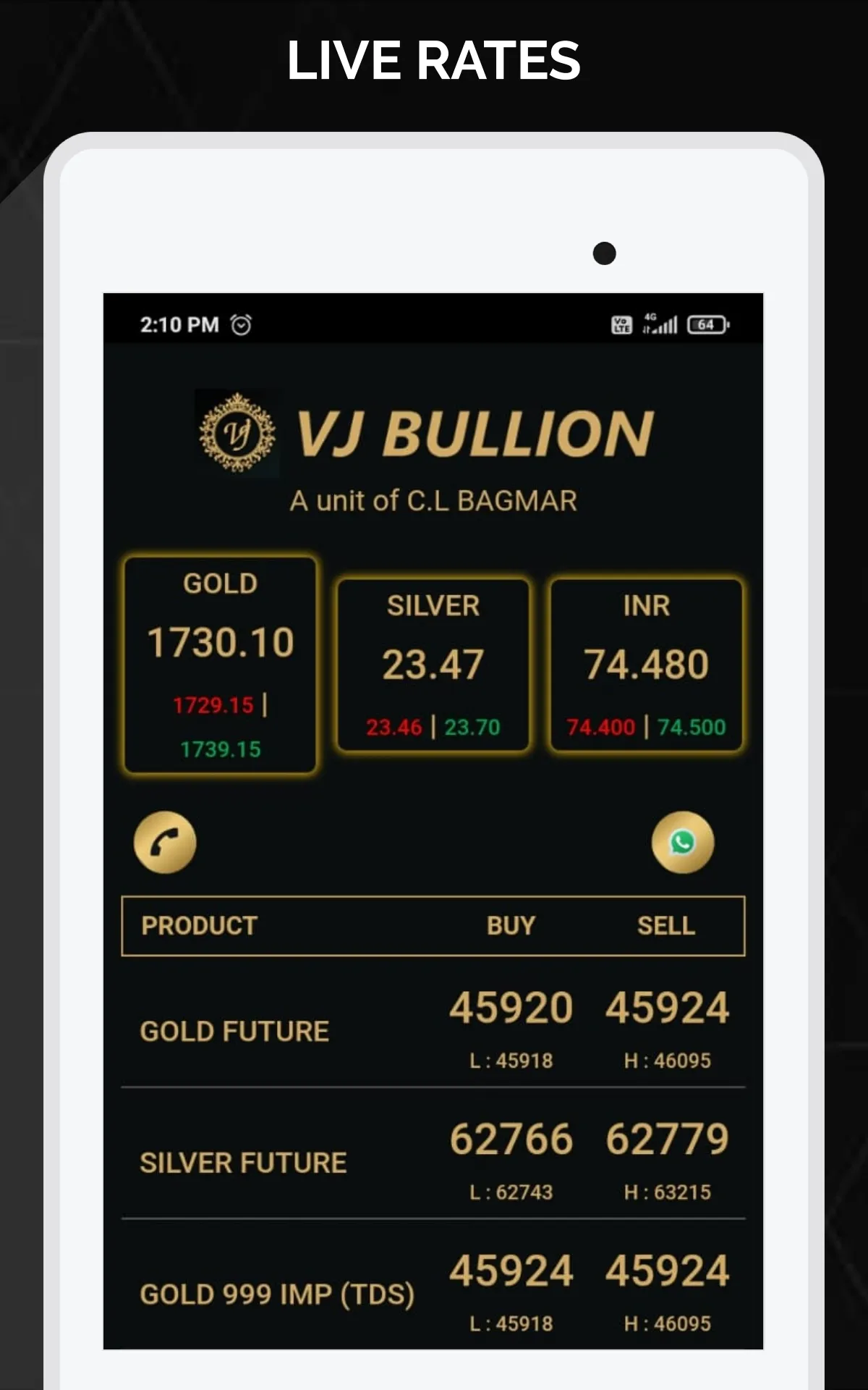 Vijetha Bullion | Indus Appstore | Screenshot