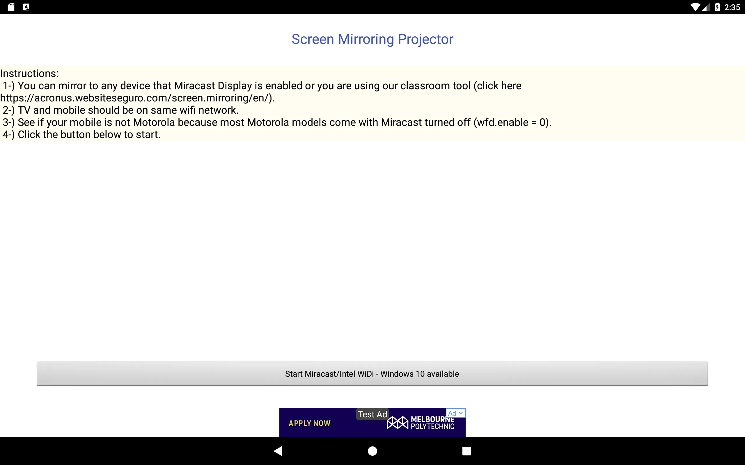 Screen Mirroring Projector | Indus Appstore | Screenshot