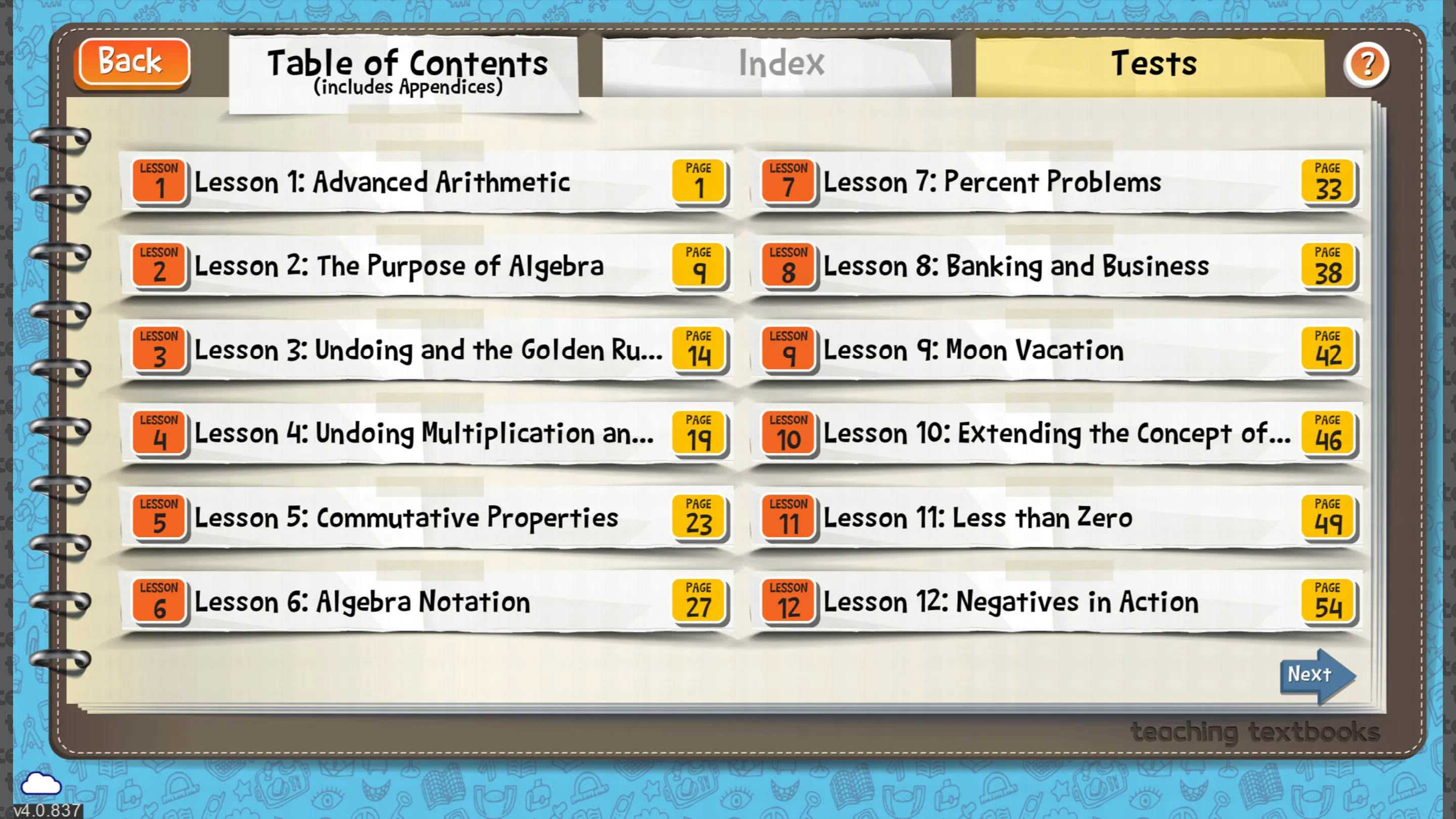 TT Algebra 1 | Indus Appstore | Screenshot