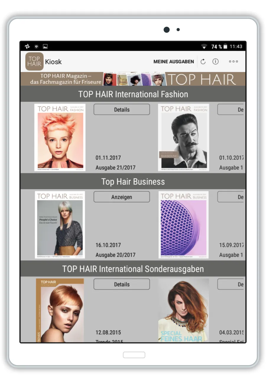 TOP HAIR Magazin | Indus Appstore | Screenshot