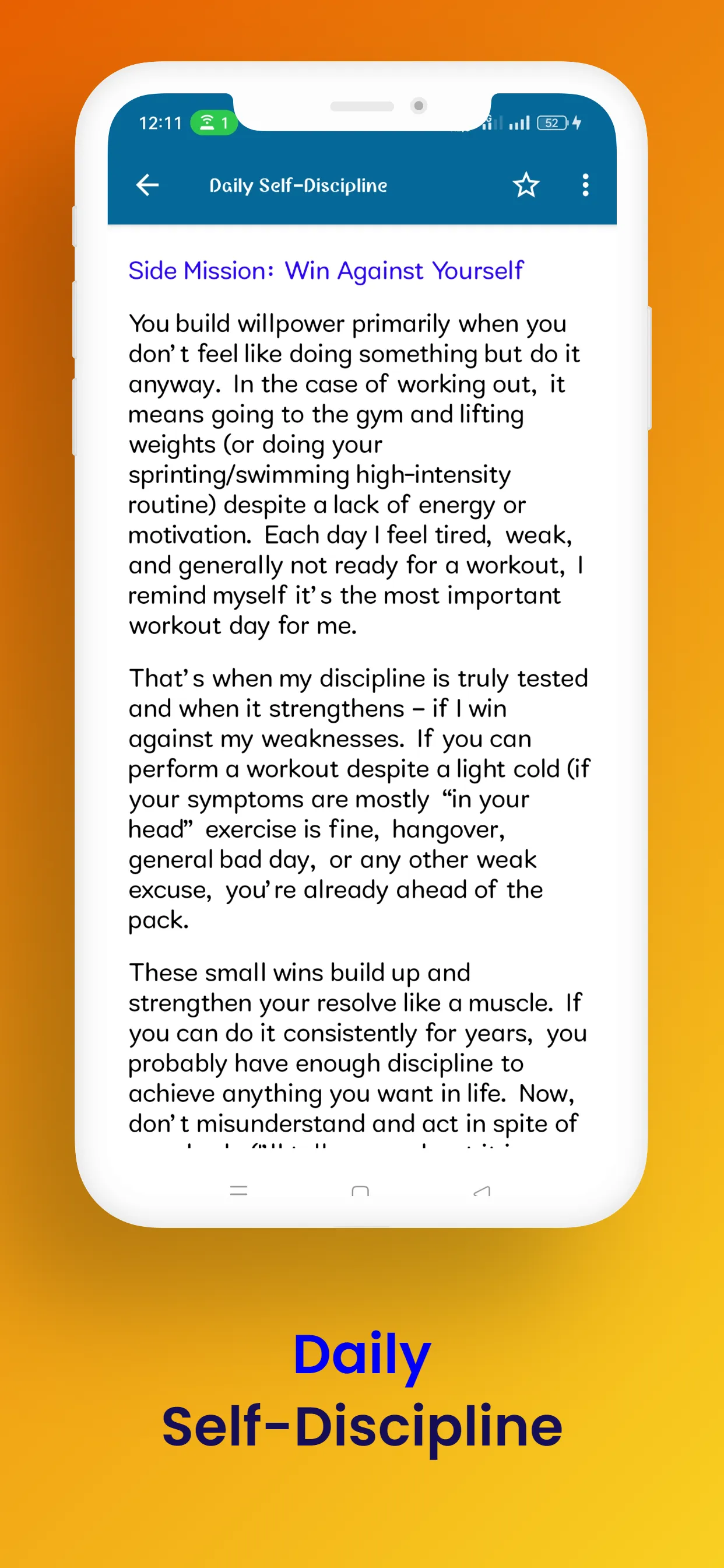 The Power of Self Discipline | Indus Appstore | Screenshot