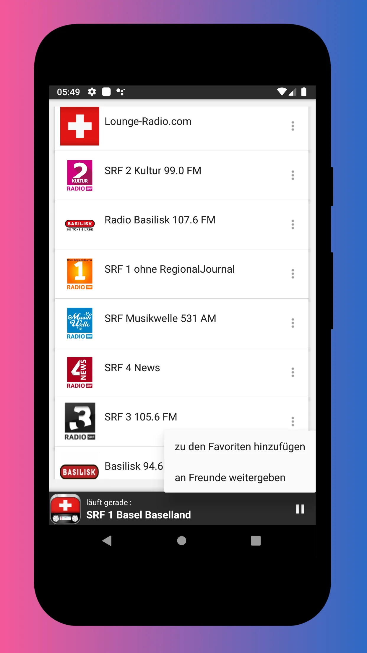 Radio Switzerland - Radio FM | Indus Appstore | Screenshot