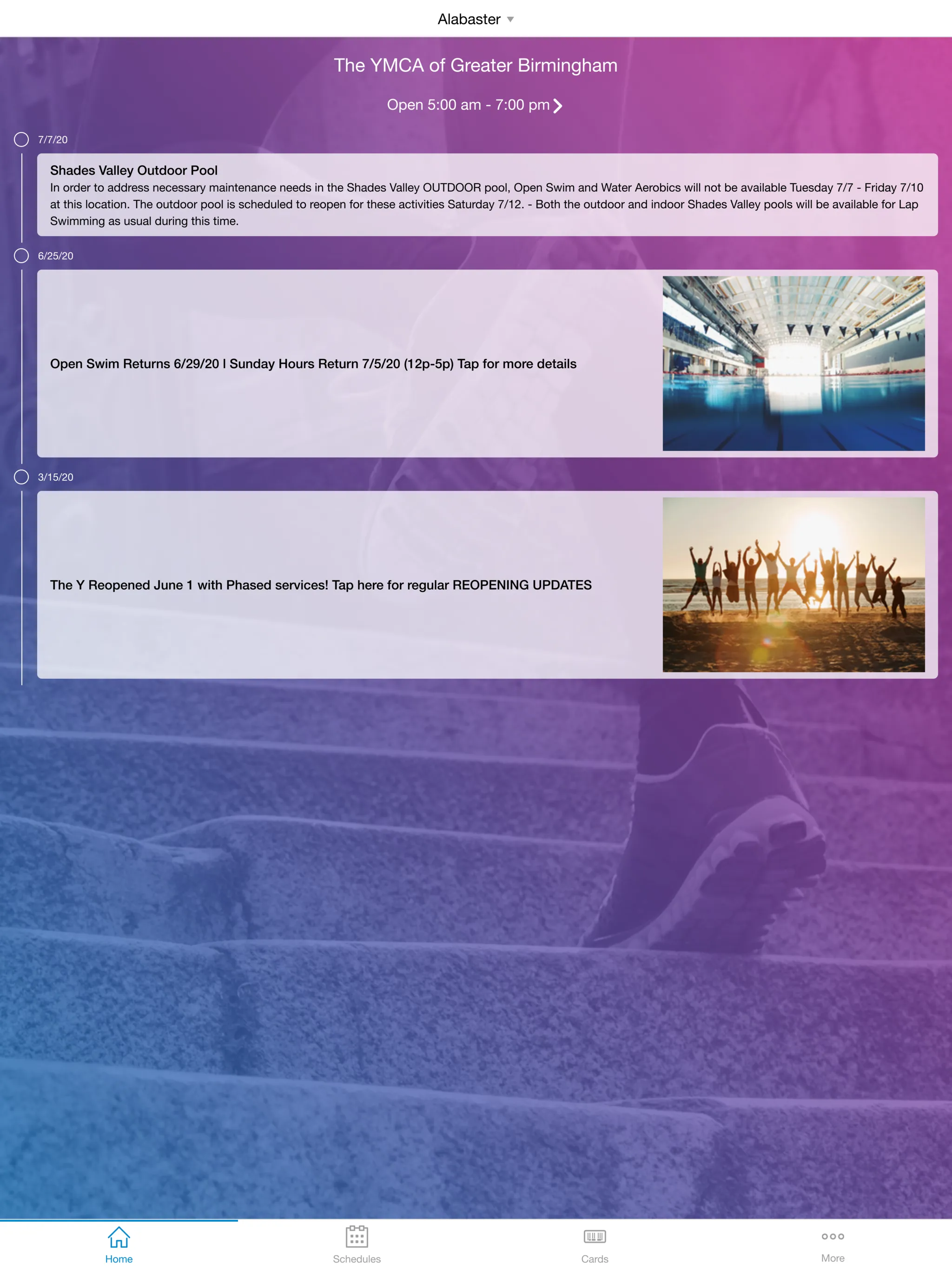 YMCA of Greater Birmingham | Indus Appstore | Screenshot