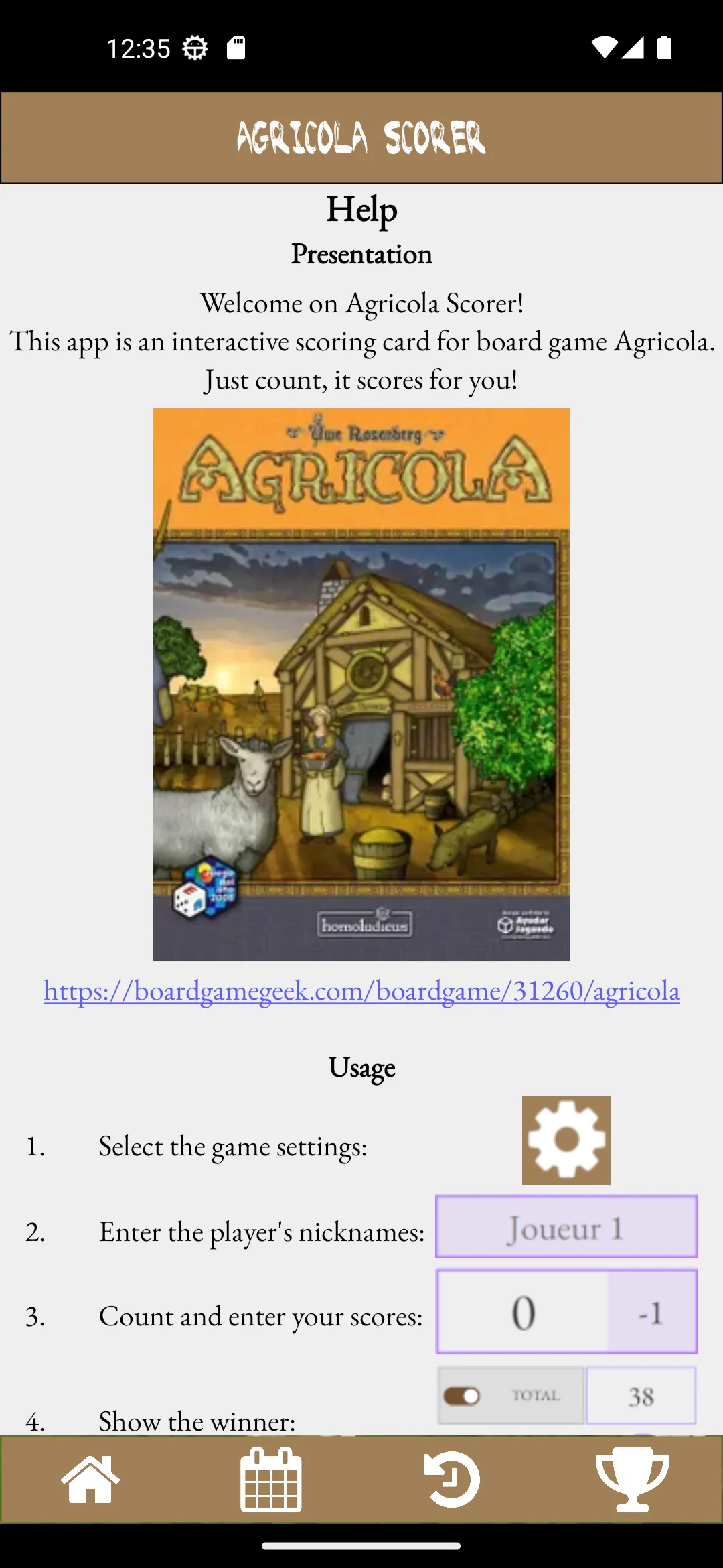 Agricola Scorer | Indus Appstore | Screenshot