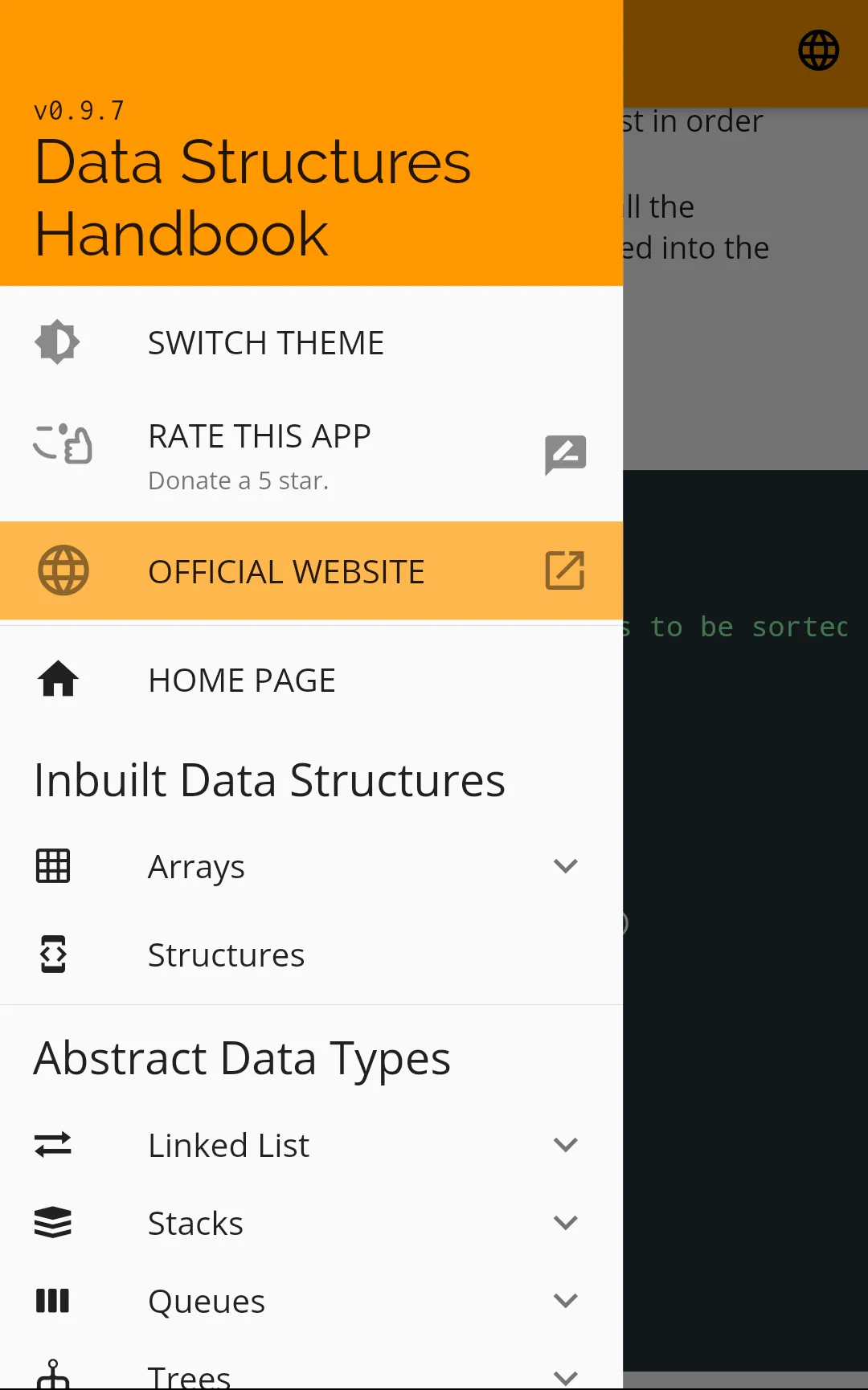 Data Structures Handbook | Indus Appstore | Screenshot