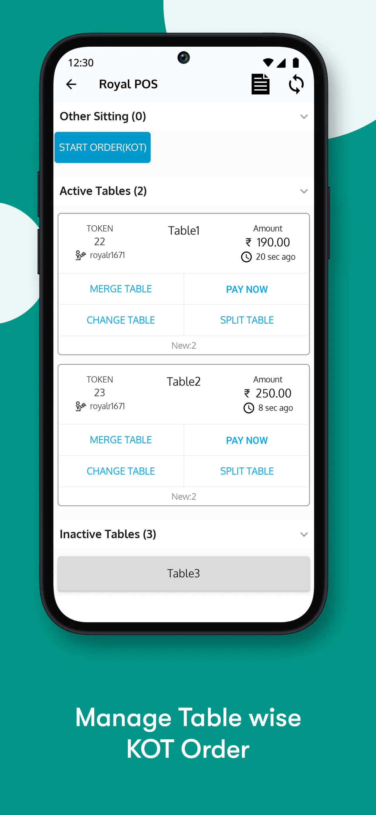 RoyalPOS - Restaurant & Retail | Indus Appstore | Screenshot