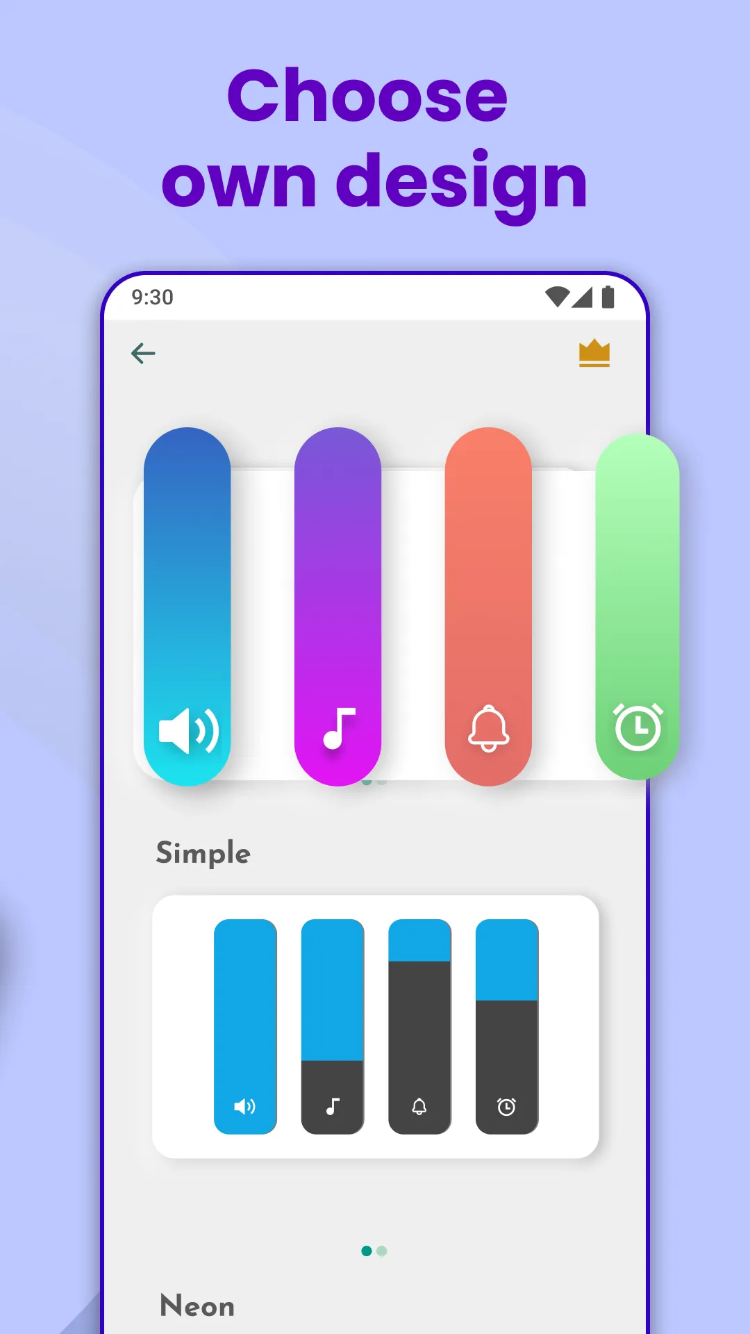 Custom Volume Panel Styles | Indus Appstore | Screenshot