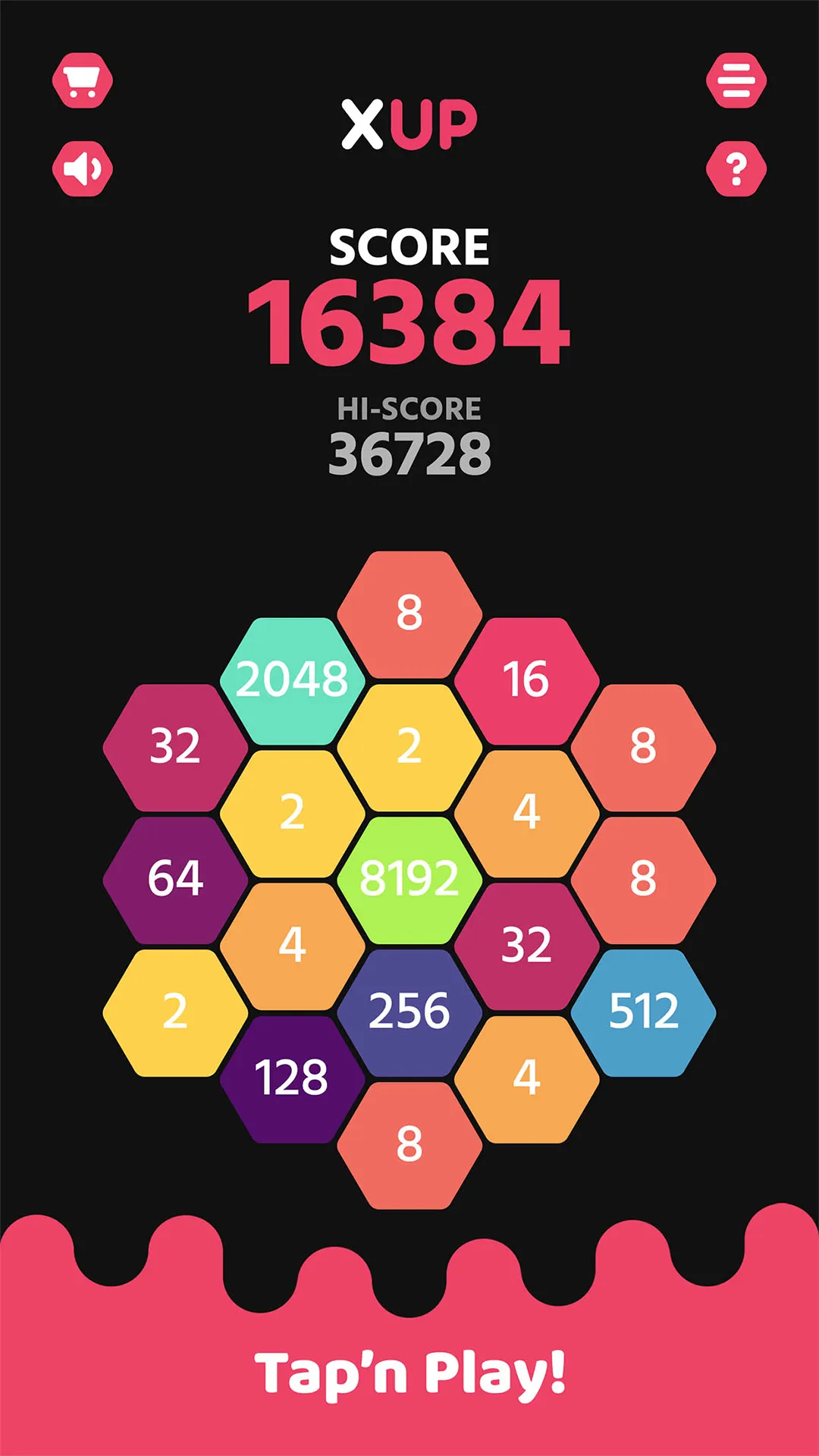 XUP - Hexa Sort 2048 Game | Indus Appstore | Screenshot