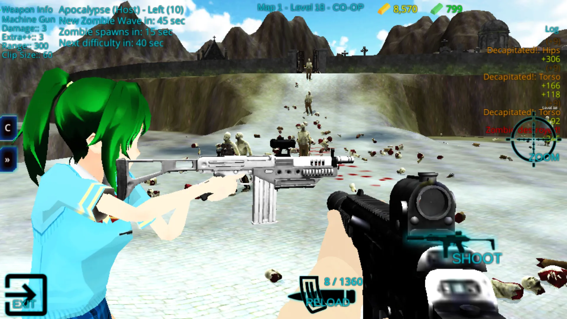 Yandere Zombie Shooter Online | Indus Appstore | Screenshot