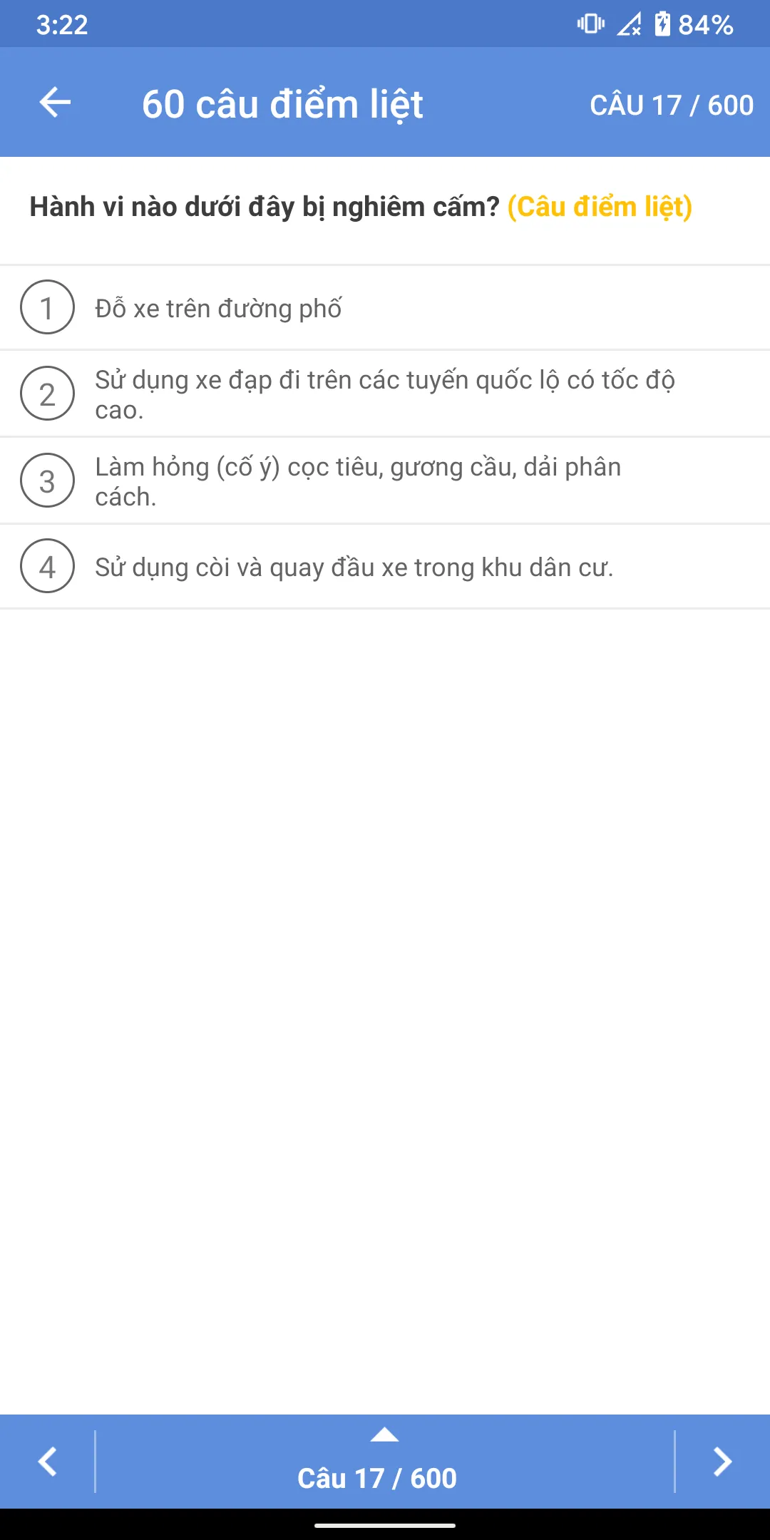 Ôn thi GPLX 600 câu hỏi | Indus Appstore | Screenshot