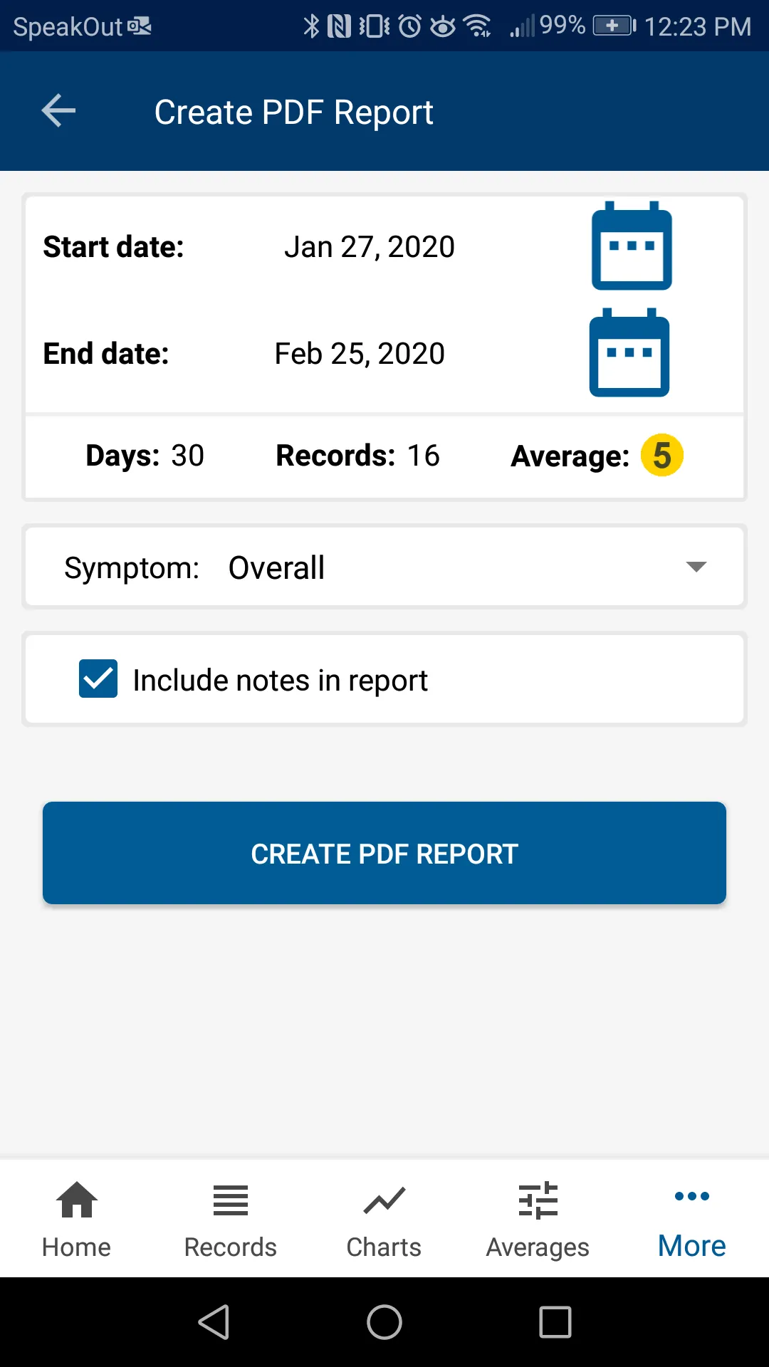 Health Symptom Tracker | Indus Appstore | Screenshot