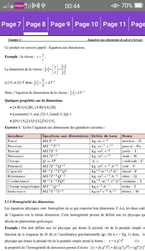 cours de physique du point | Indus Appstore | Screenshot